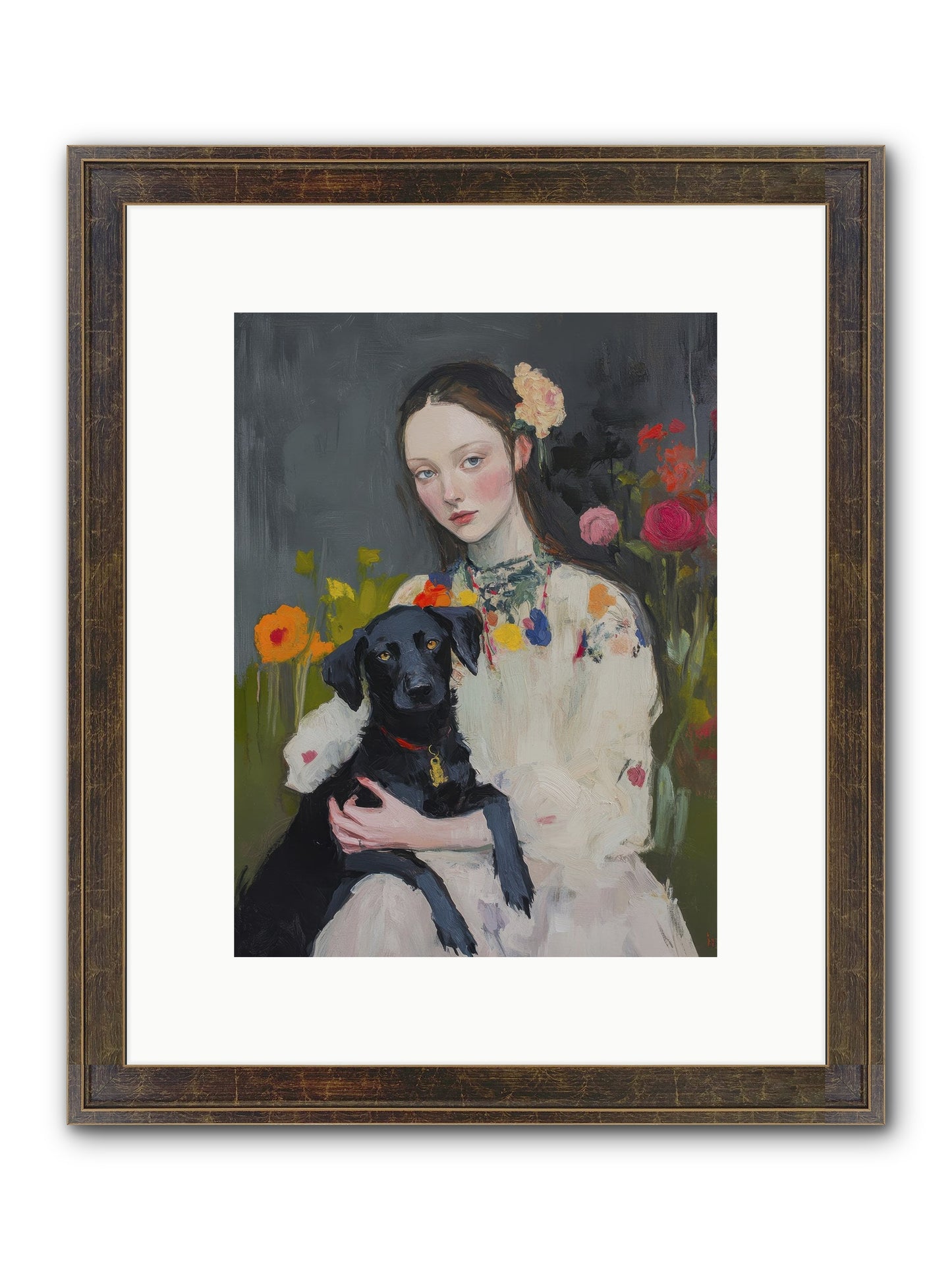 Emperor Of Love Framed Print - Slimwoods Black/Gold 9x12