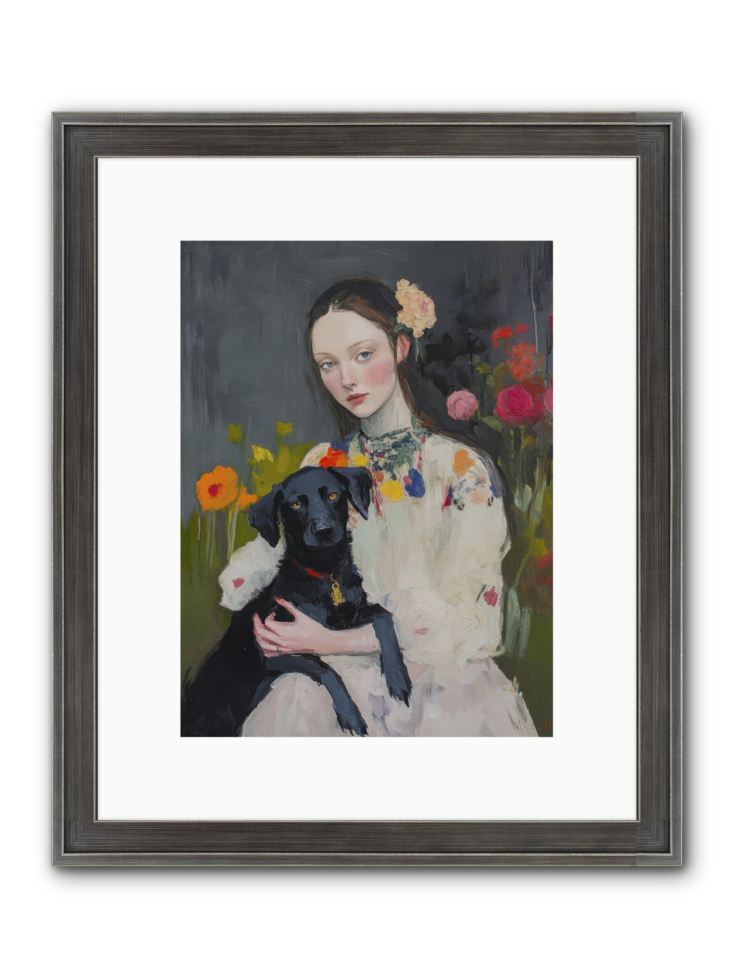 Emperor Of Love Framed Print - Slimwoods Black/Silver 9x12