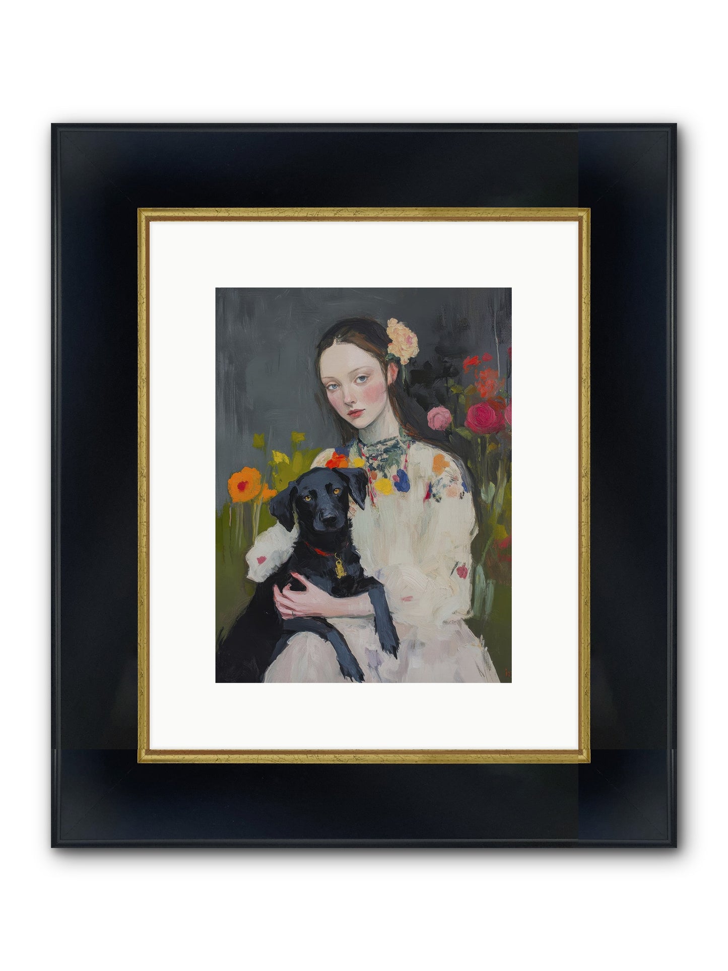 Emperor Of Love Framed Print - Wide Black w/Gold 9x12