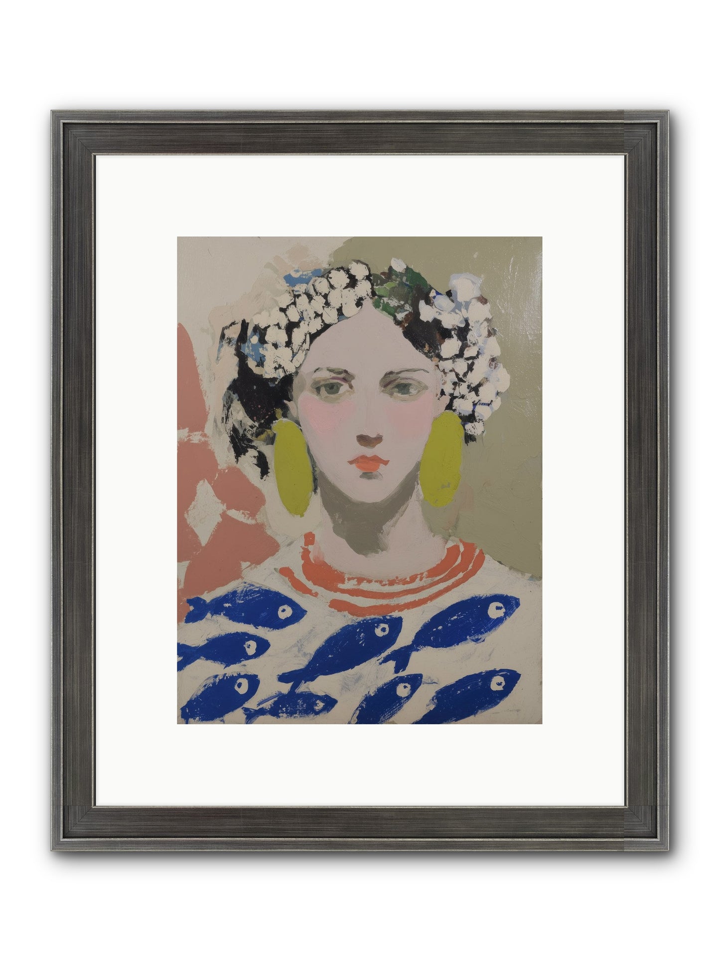 Empress Of Riviera Tables Framed Print - Slimwoods Black/Silver 9x12