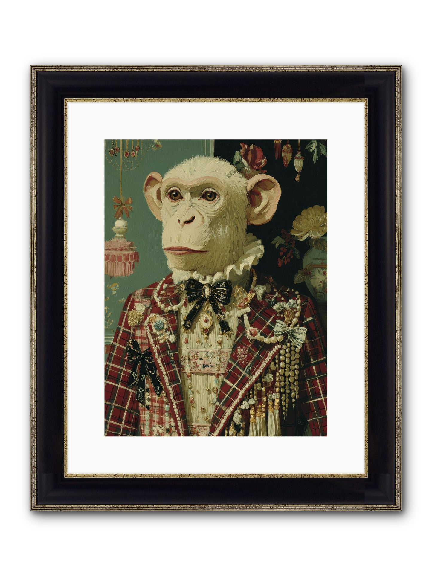 Enamored Traditions No.1 Framed Print - Black & Gold 12x16