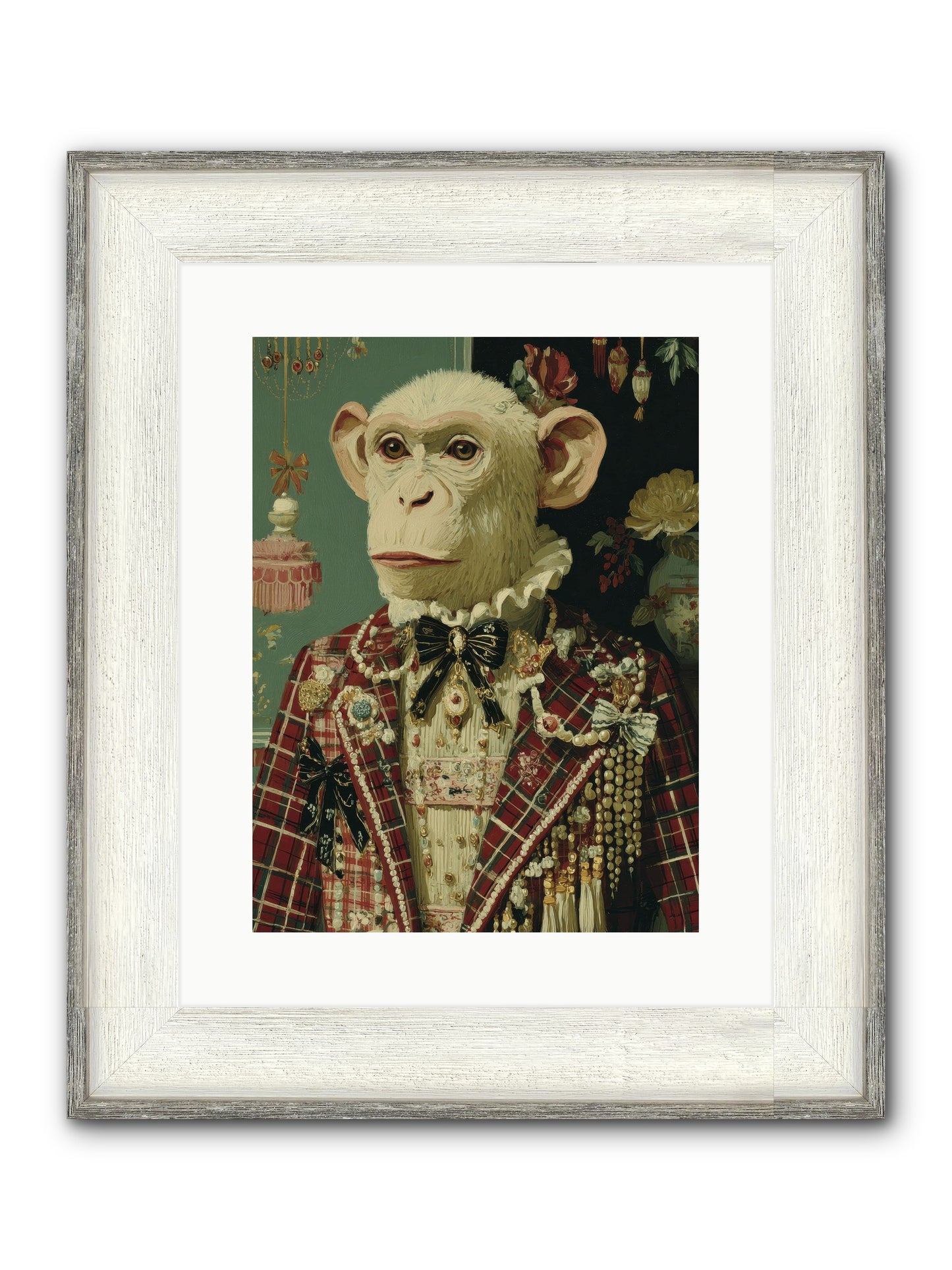 Enamored Traditions No.1 Framed Print - Driftwood White 12x16