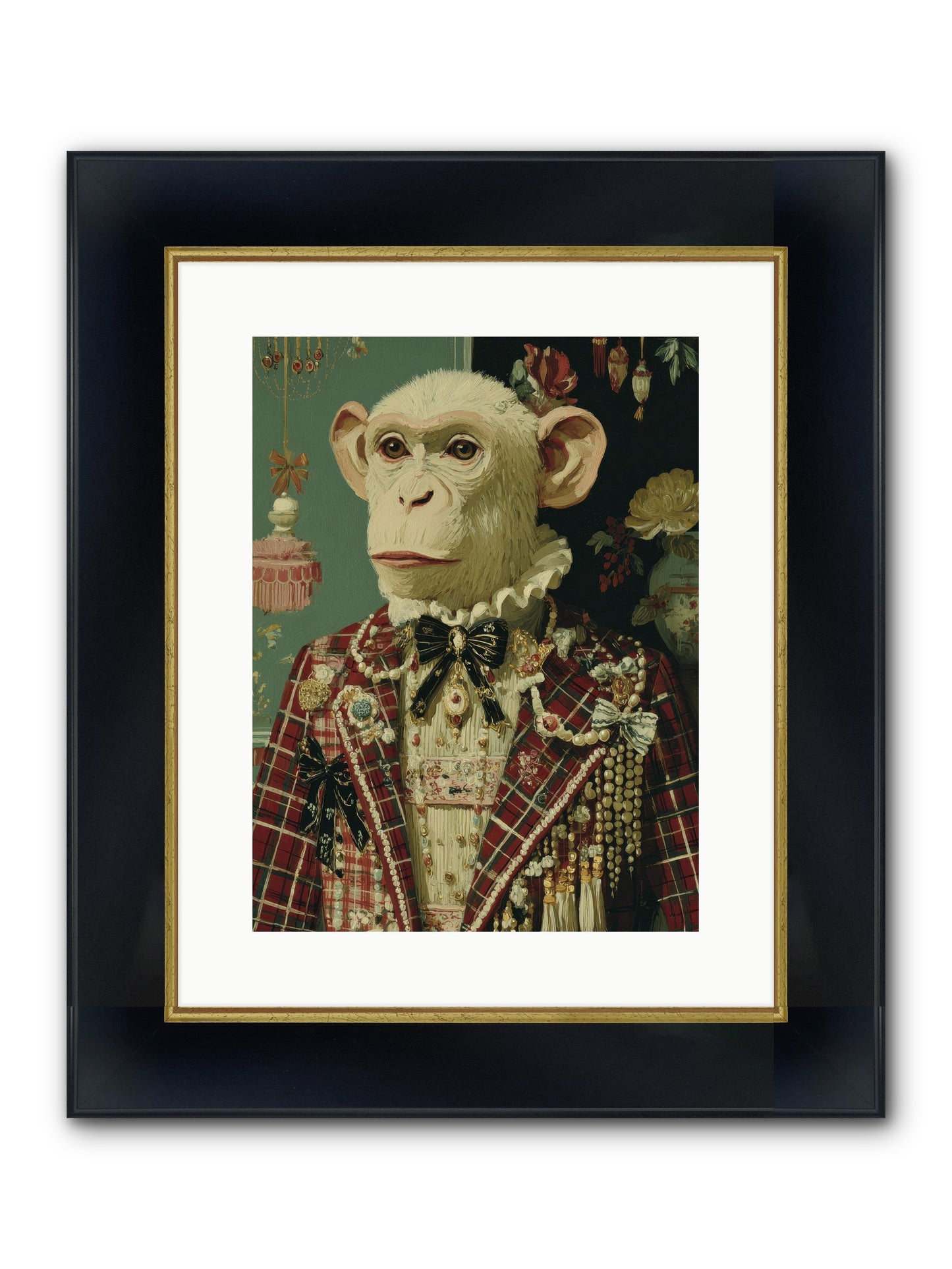 Enamored Traditions No.1 Framed Print - Wide Black w/Gold 12x16