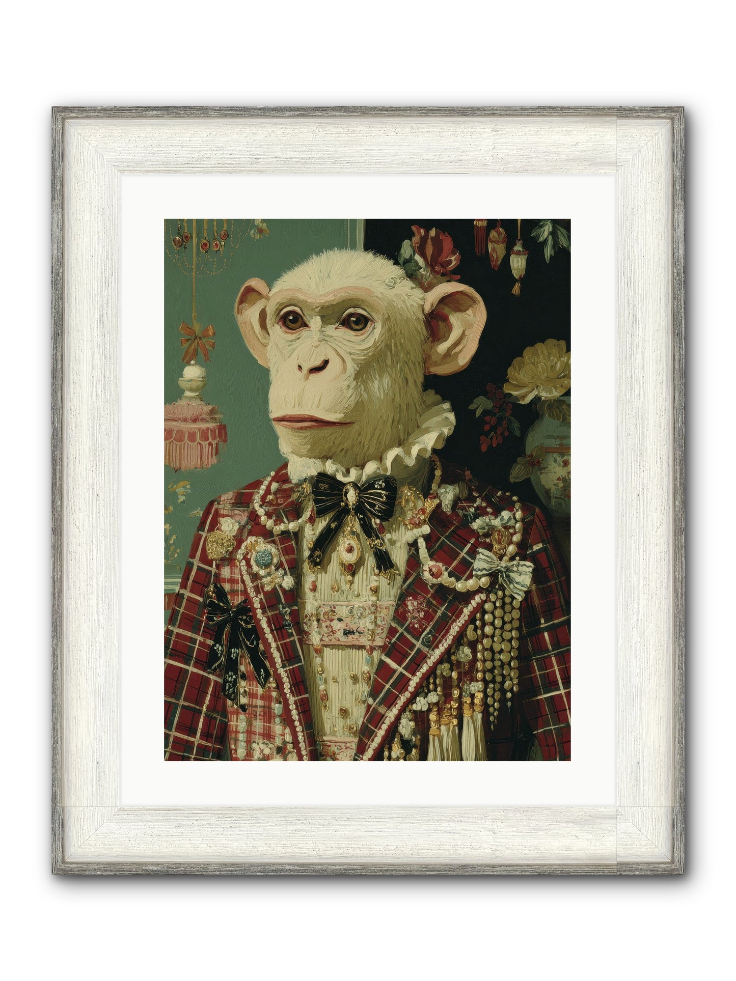 Enamored Traditions No.1 Framed Print - Driftwood White 18x24