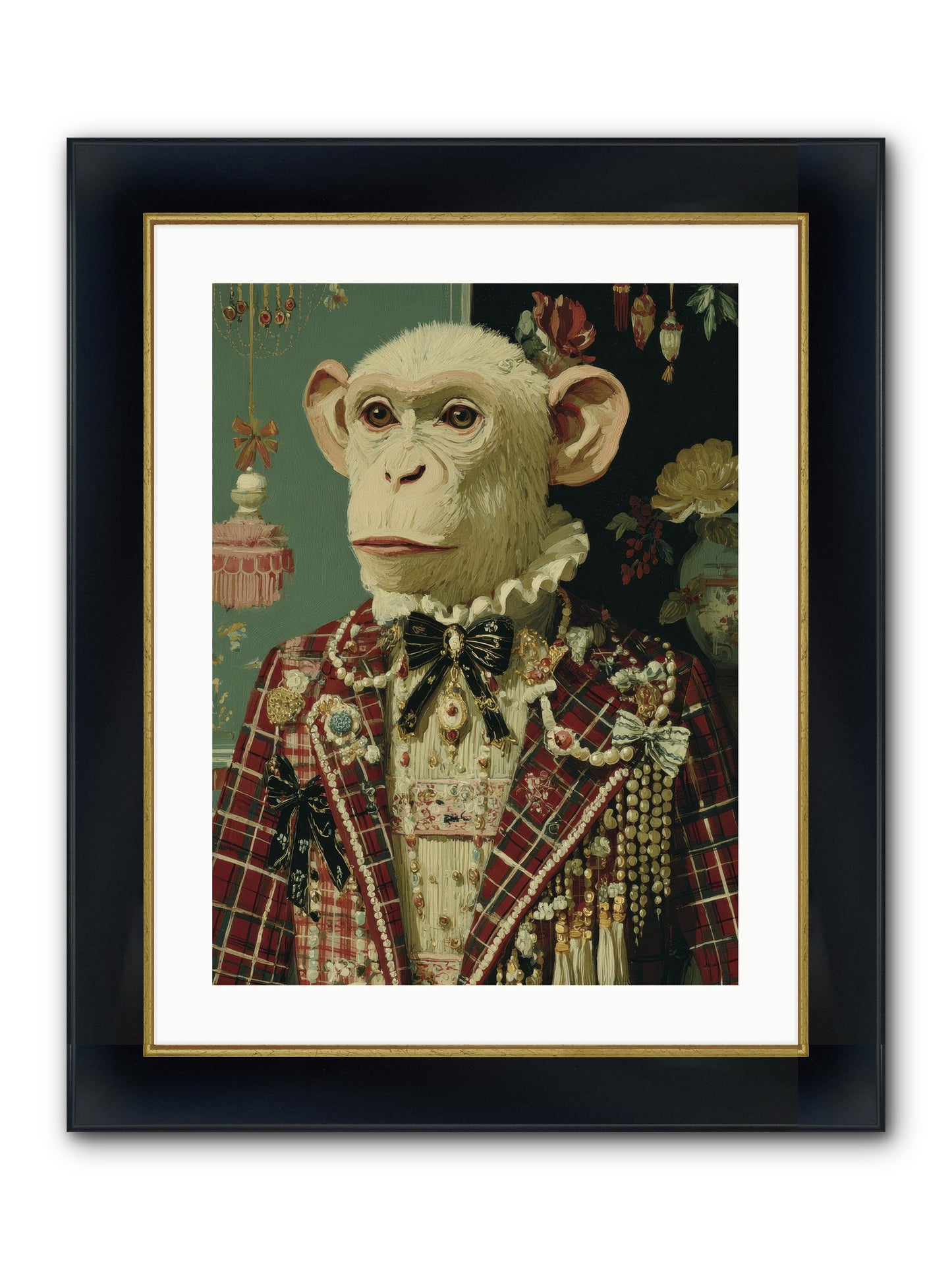 Enamored Traditions No.1 Framed Print - Wide Black w/Gold 18x24