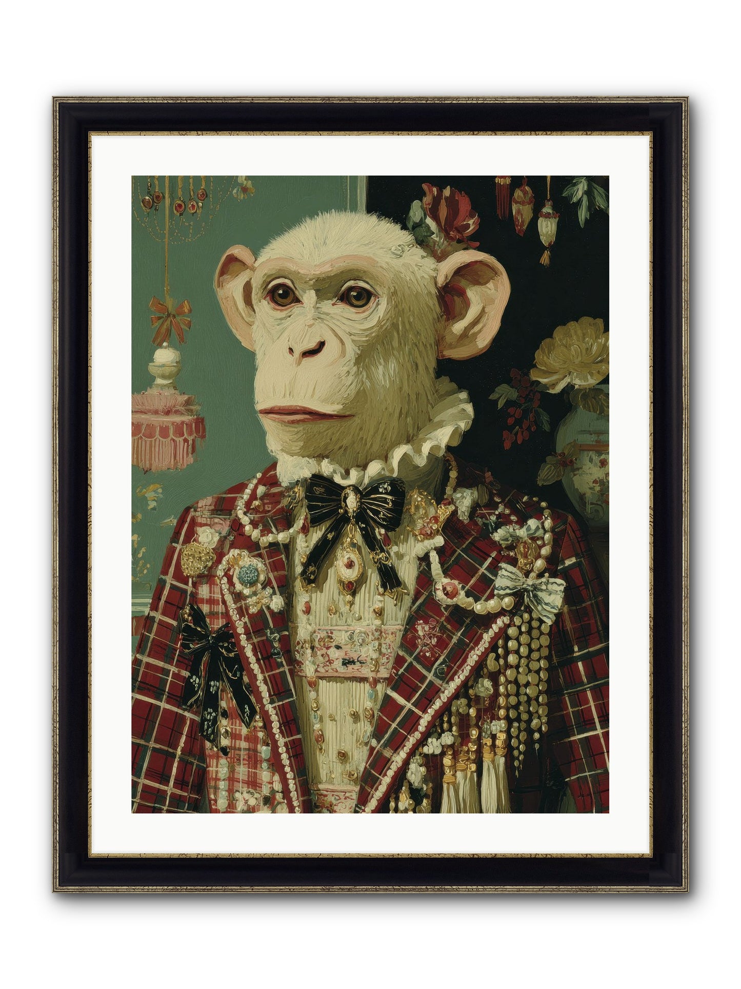Enamored Traditions No.1 Framed Print - Black & Gold 24x32