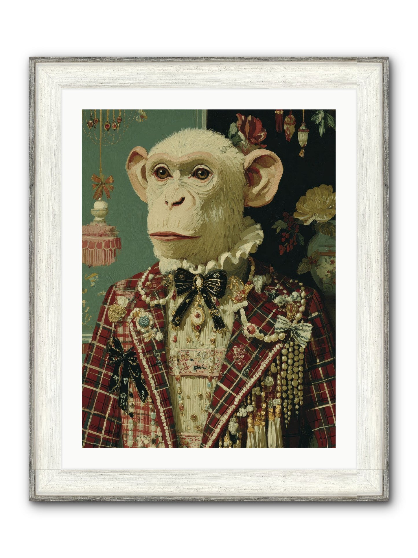 Enamored Traditions No.1 Framed Print - Driftwood White 24x32