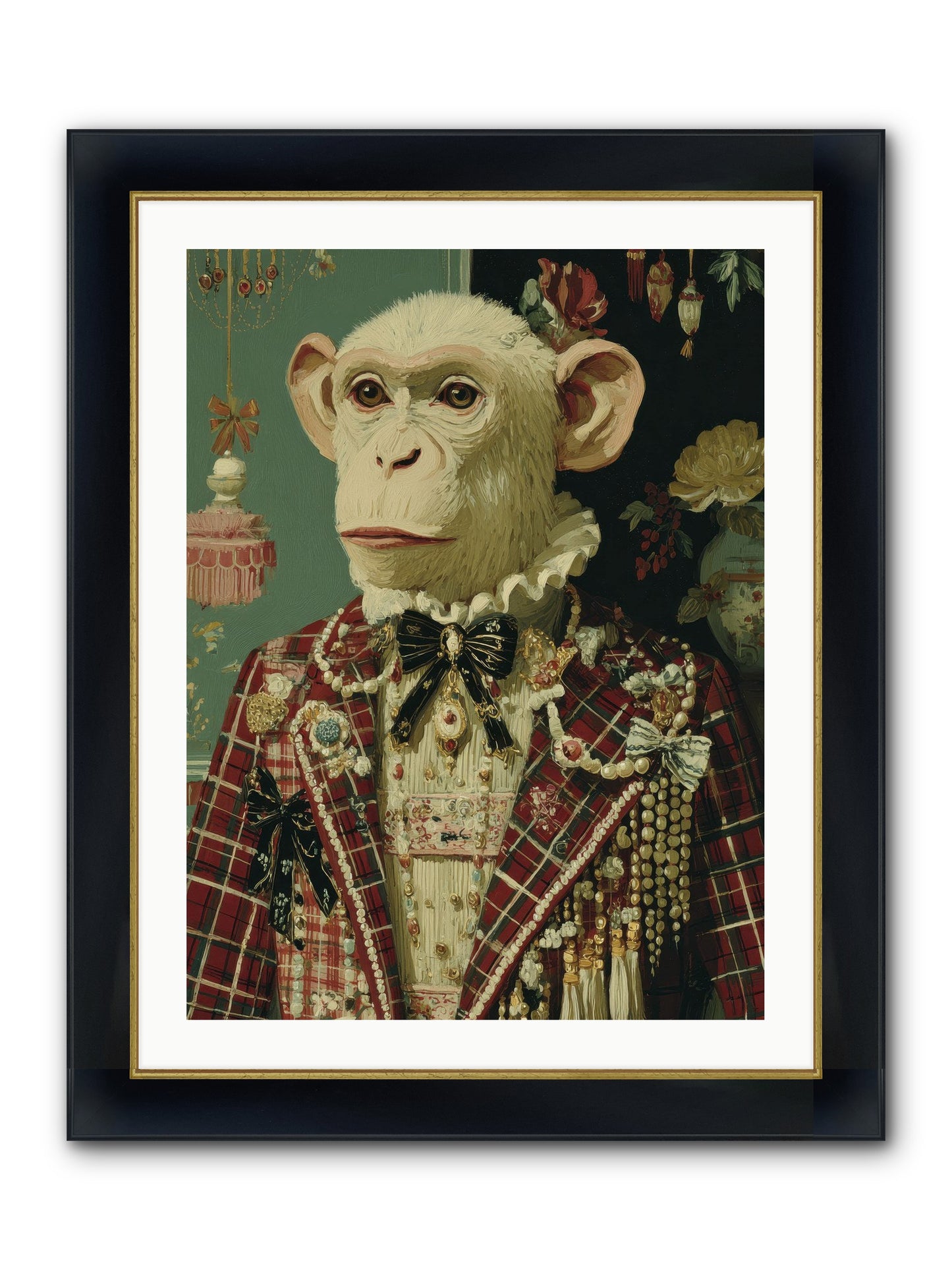 Enamored Traditions No.1 Framed Print - Wide Black w/Gold 24x32