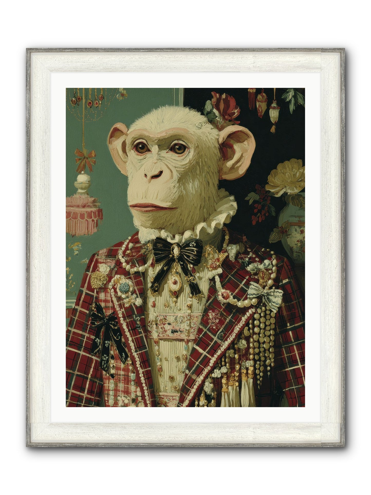 Enamored Traditions No.1 Framed Print - Driftwood White 30x40
