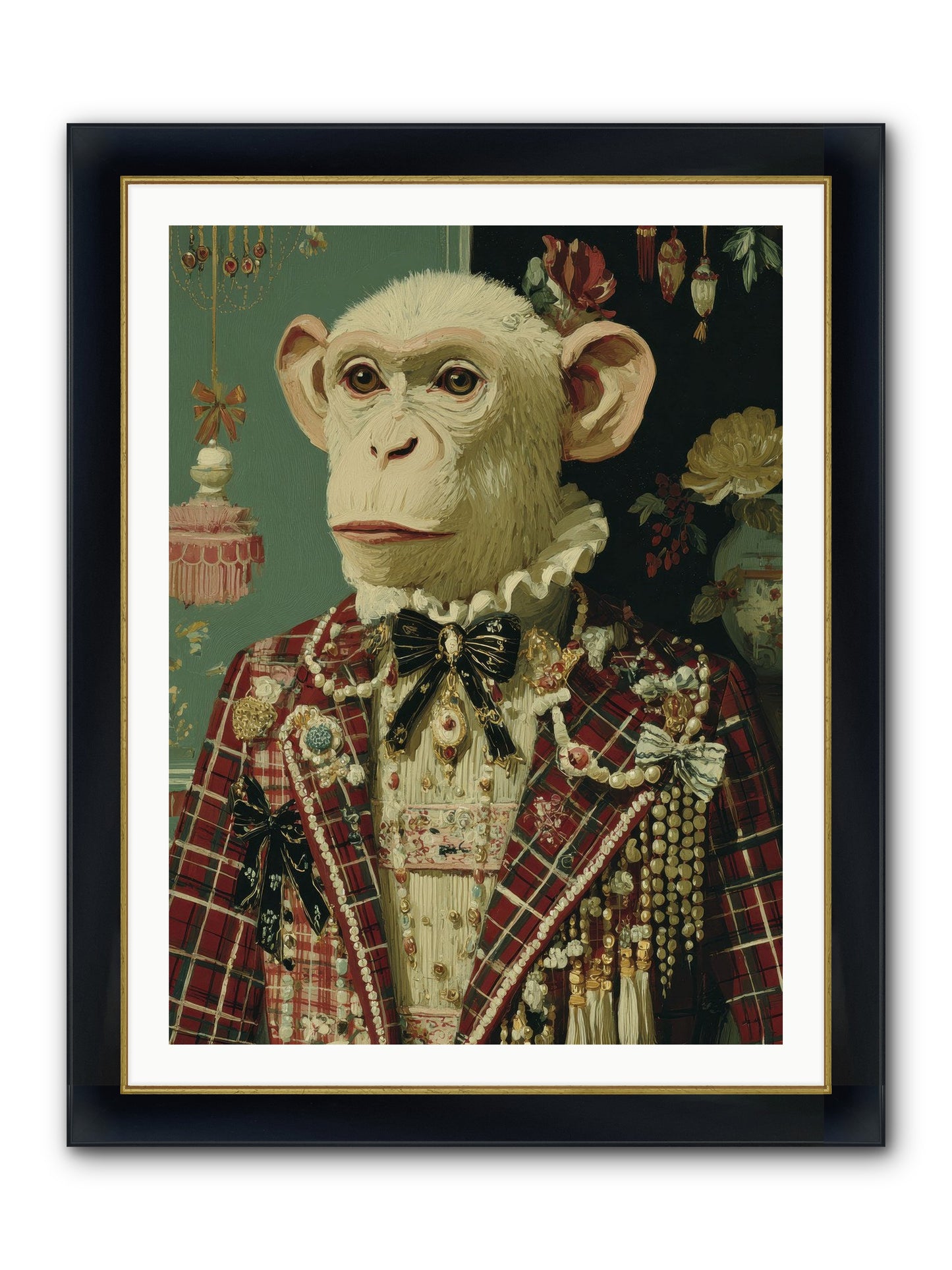 Enamored Traditions No.1 Framed Print - Wide Black w/Gold 30x40