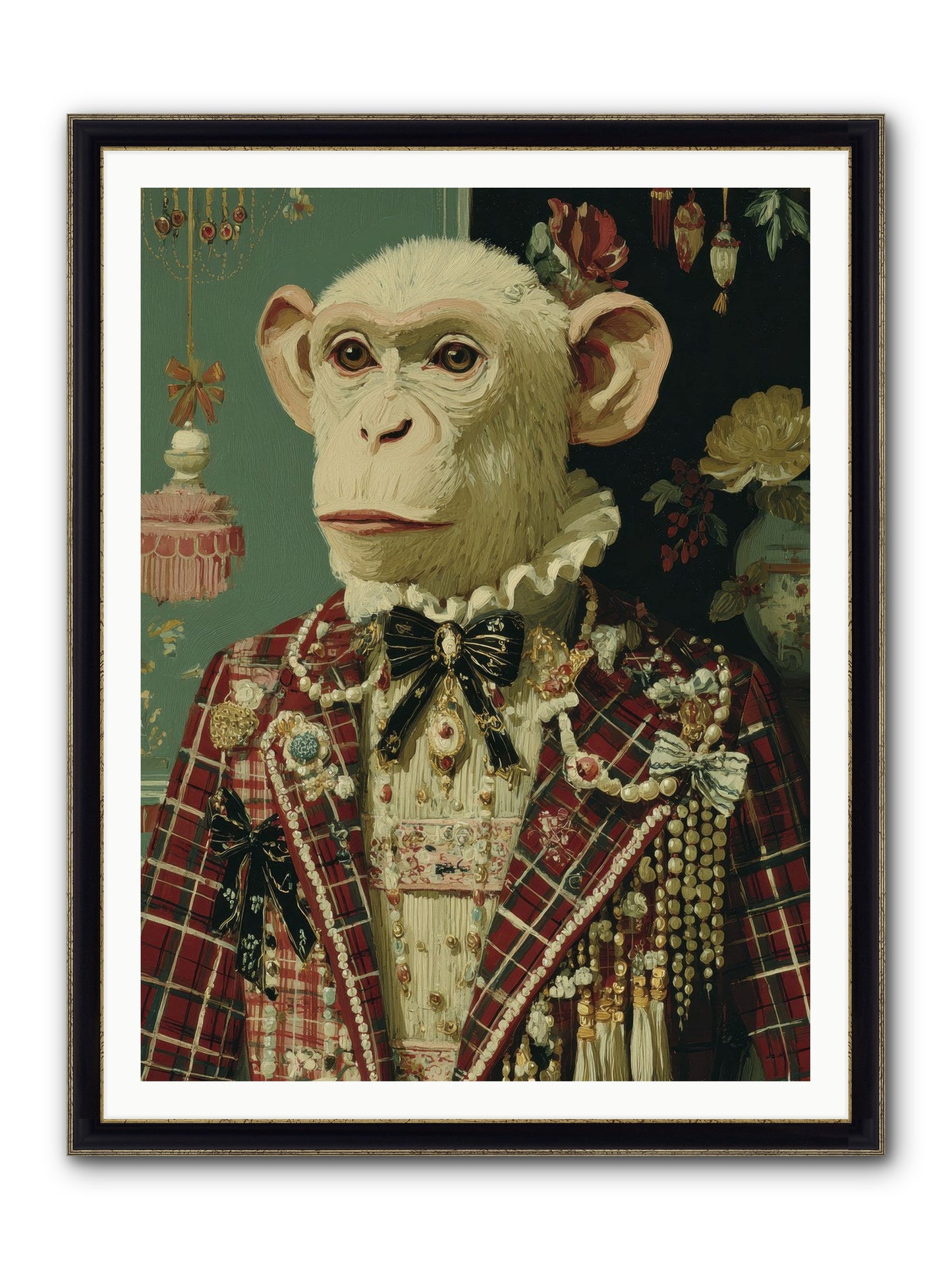 Enamored Traditions No.1 Framed Print - Black & Gold 36x48