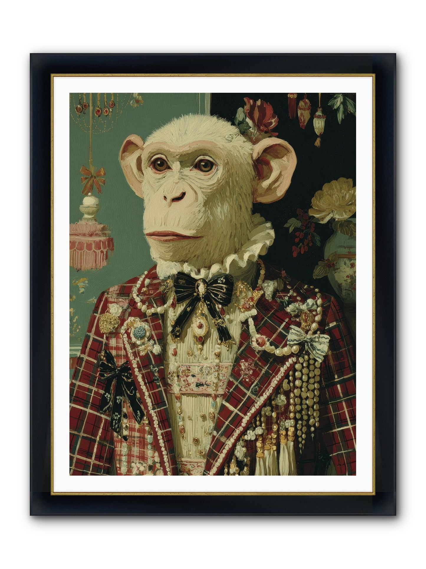 Enamored Traditions No.1 Framed Print - Wide Black w/Gold 36x48