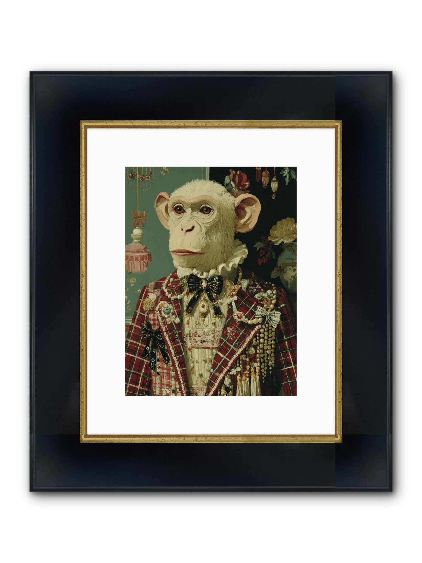 Enamored Traditions No.1 Framed Print - Wide Black w/Gold 9x12