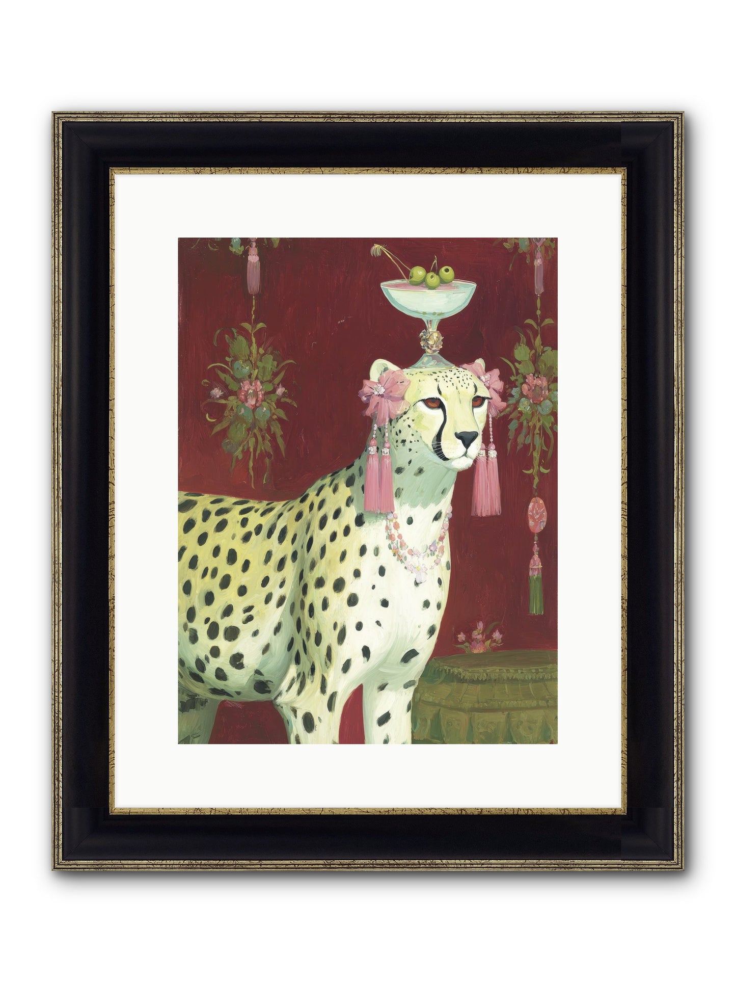Enchanted Procession Framed Print - Black & Gold 12x16