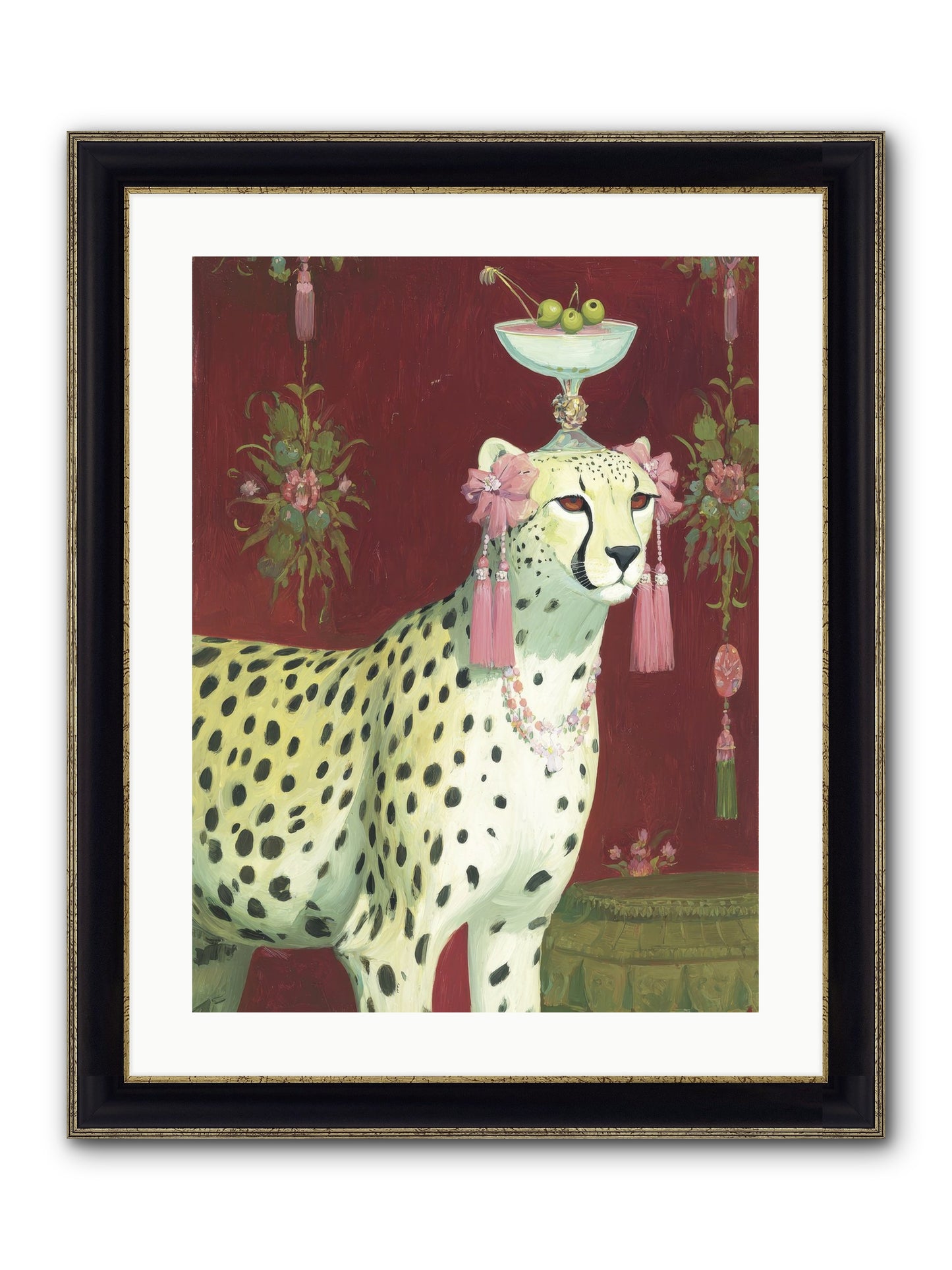 Enchanted Procession Framed Print - Black & Gold 18x24