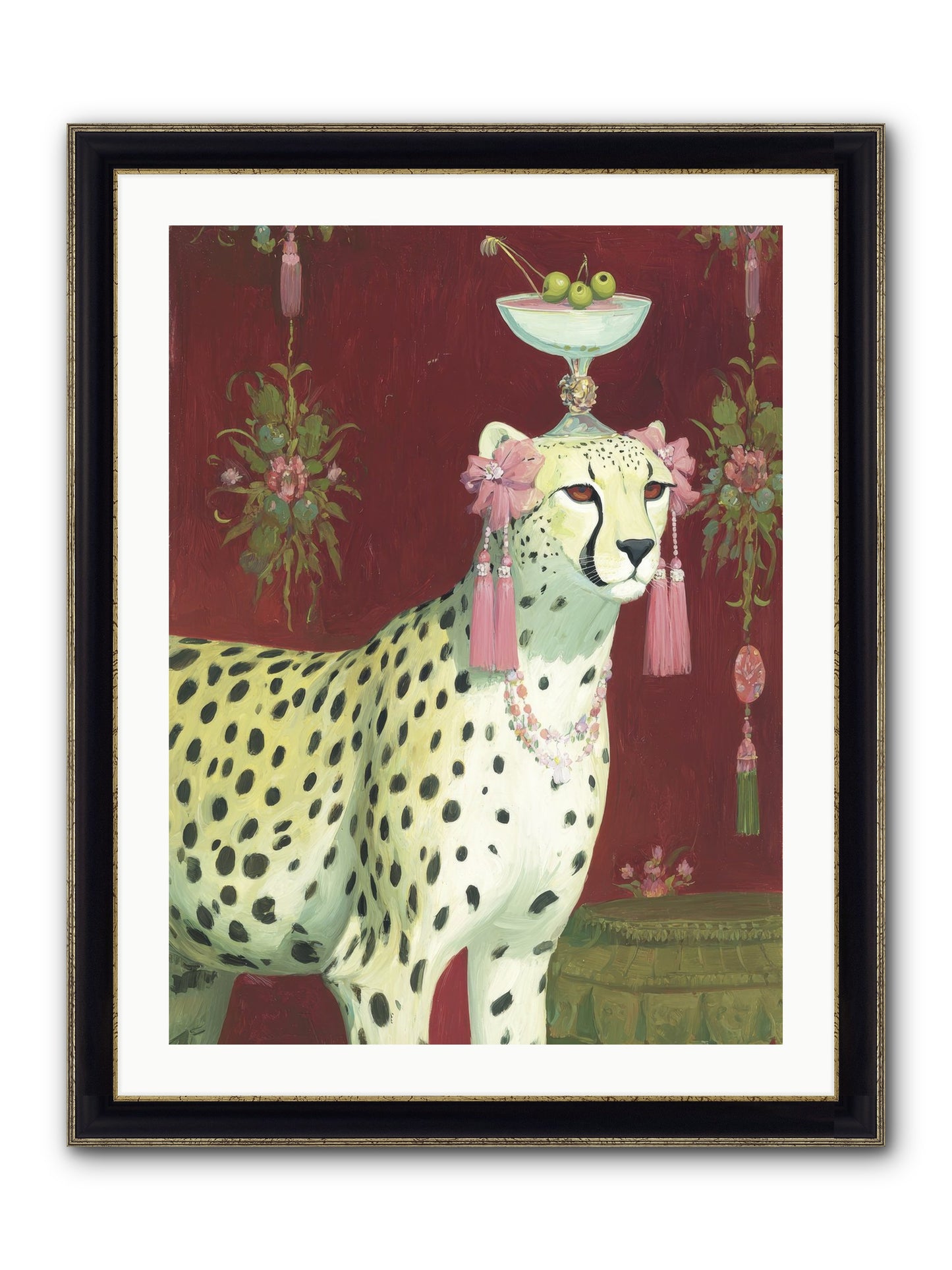 Enchanted Procession Framed Print - Black & Gold 24x32