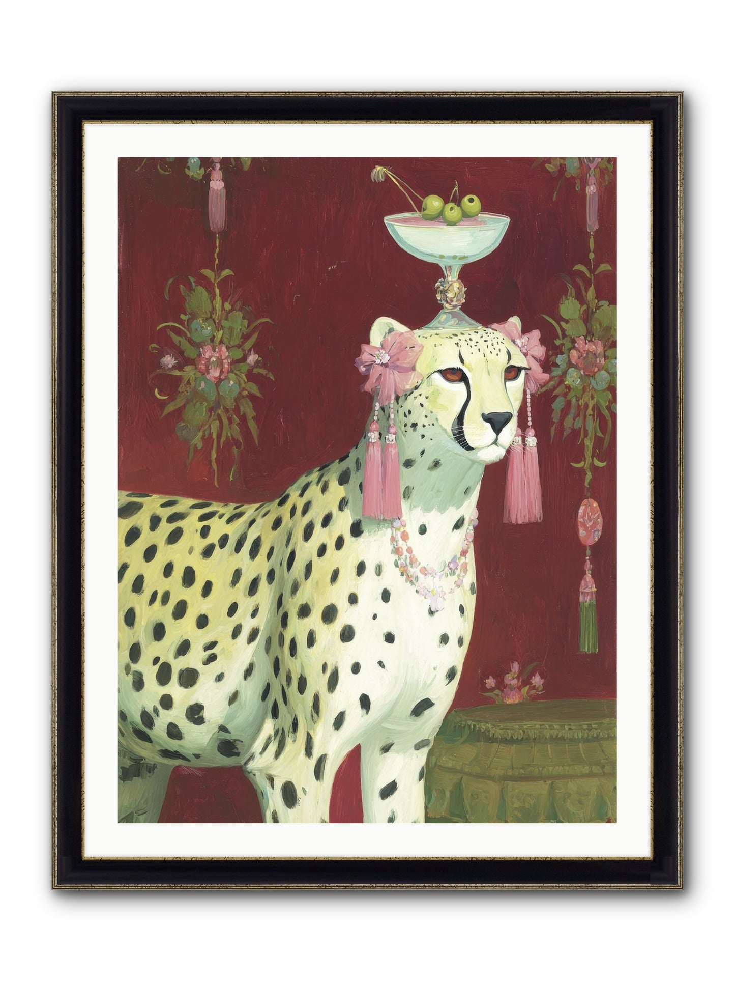 Enchanted Procession Framed Print - Black & Gold 30x40