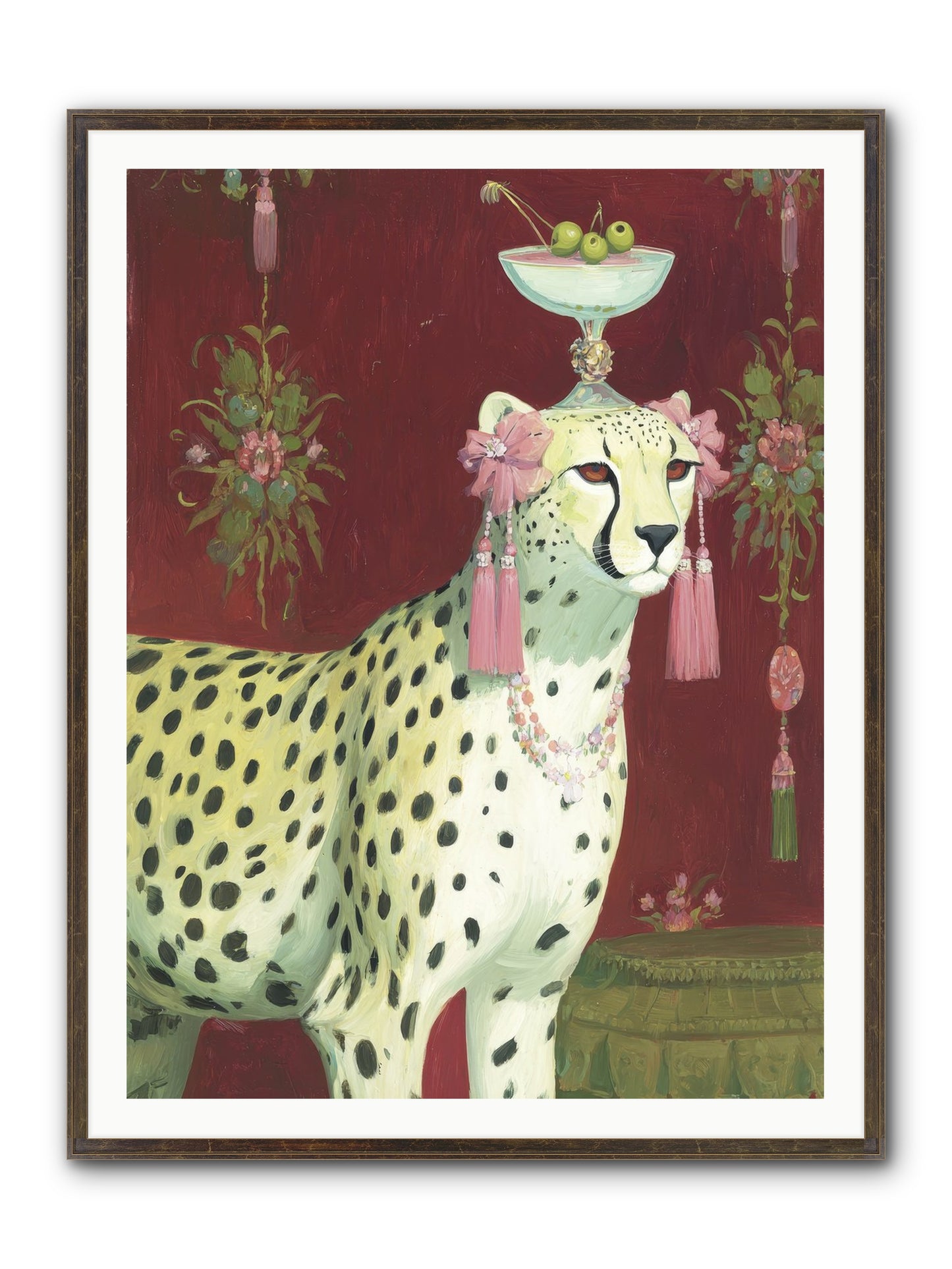 Enchanted Procession Framed Print - Slimwoods Black/Gold 36x48