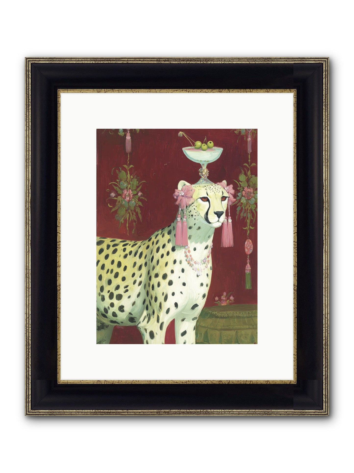 Enchanted Procession Framed Print - Black & Gold 9x12
