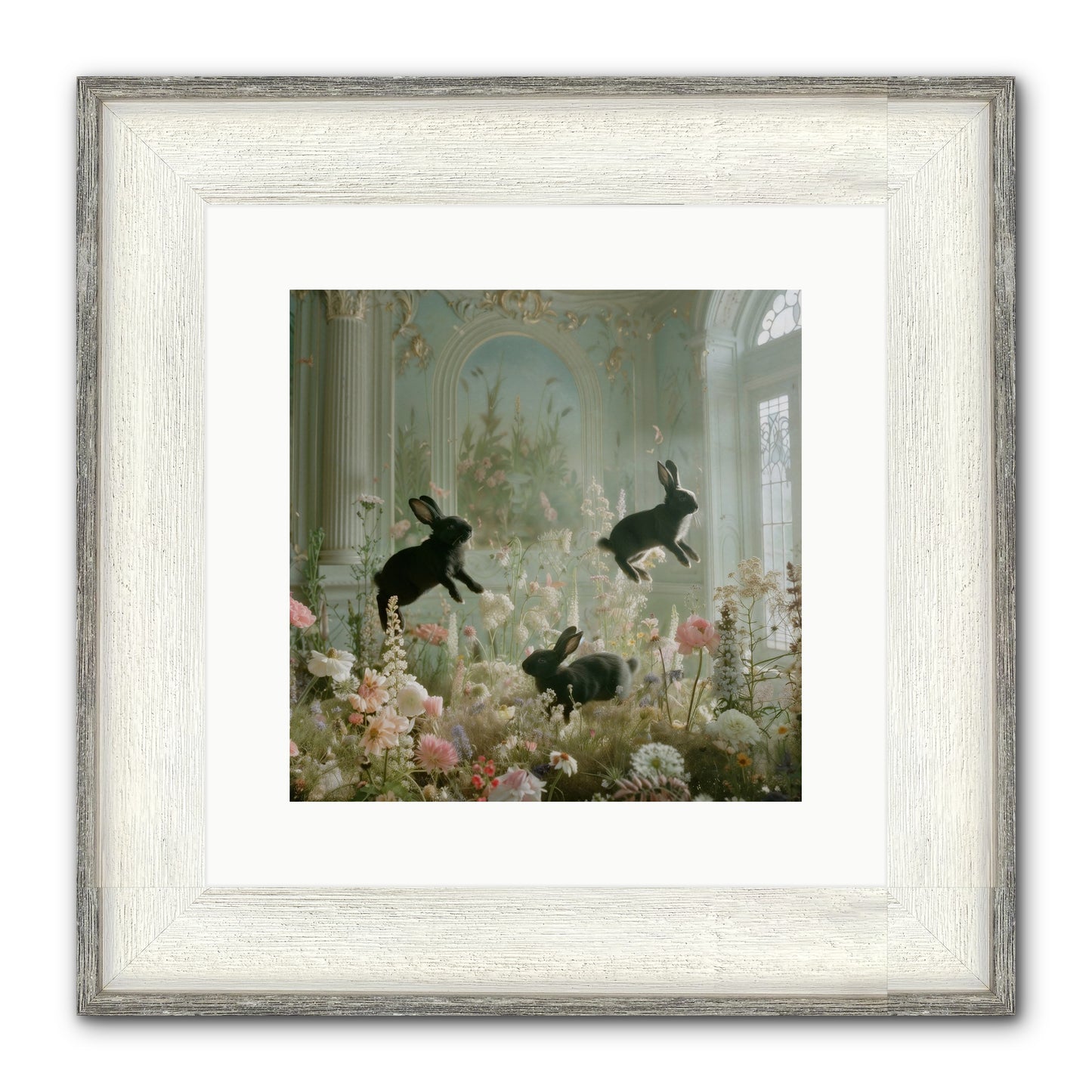 Enchanted Thicket Framed Print - Driftwood White 12x12