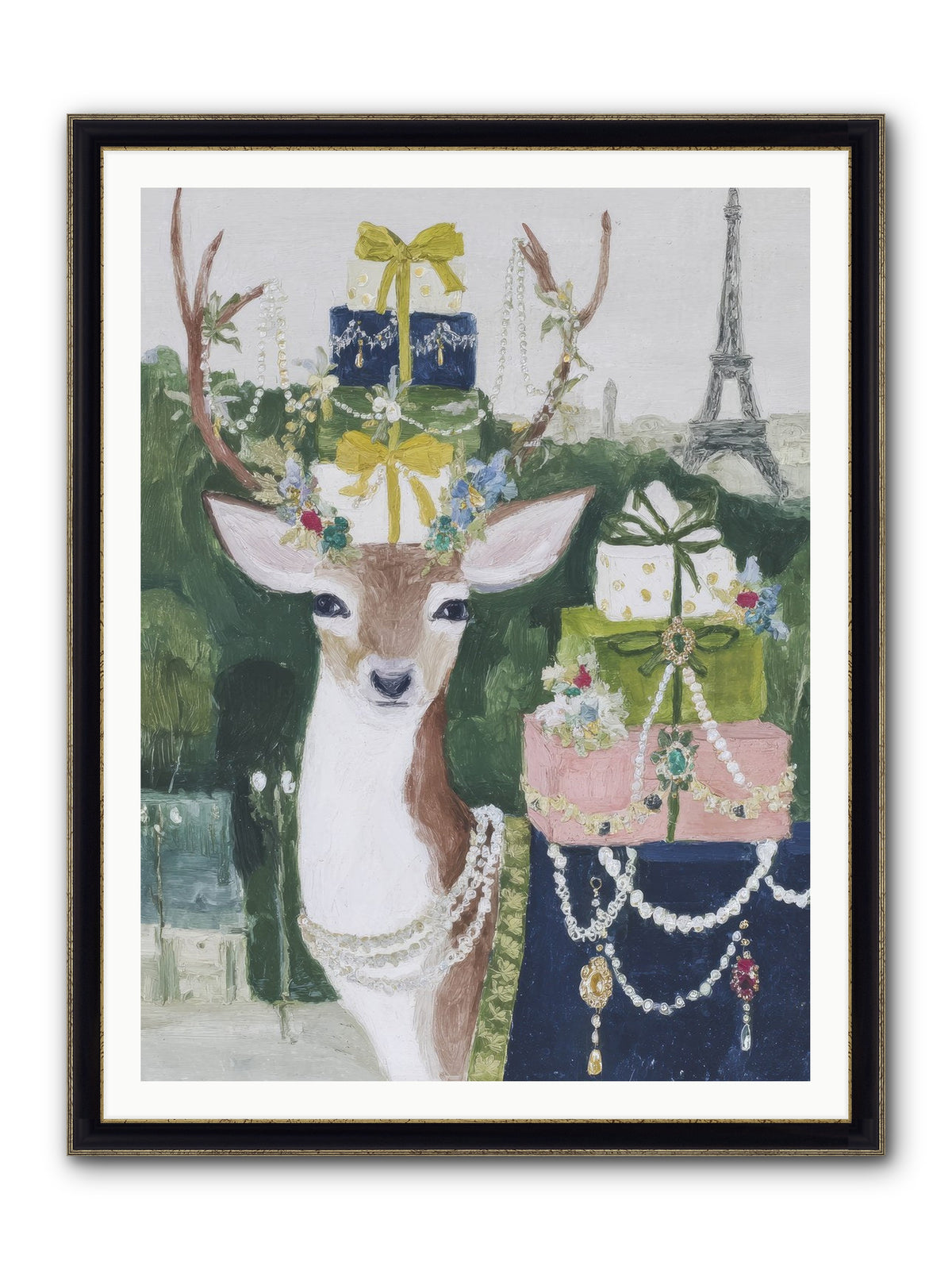 Enchantment Incarnate Framed Print - Black & Gold 36x48