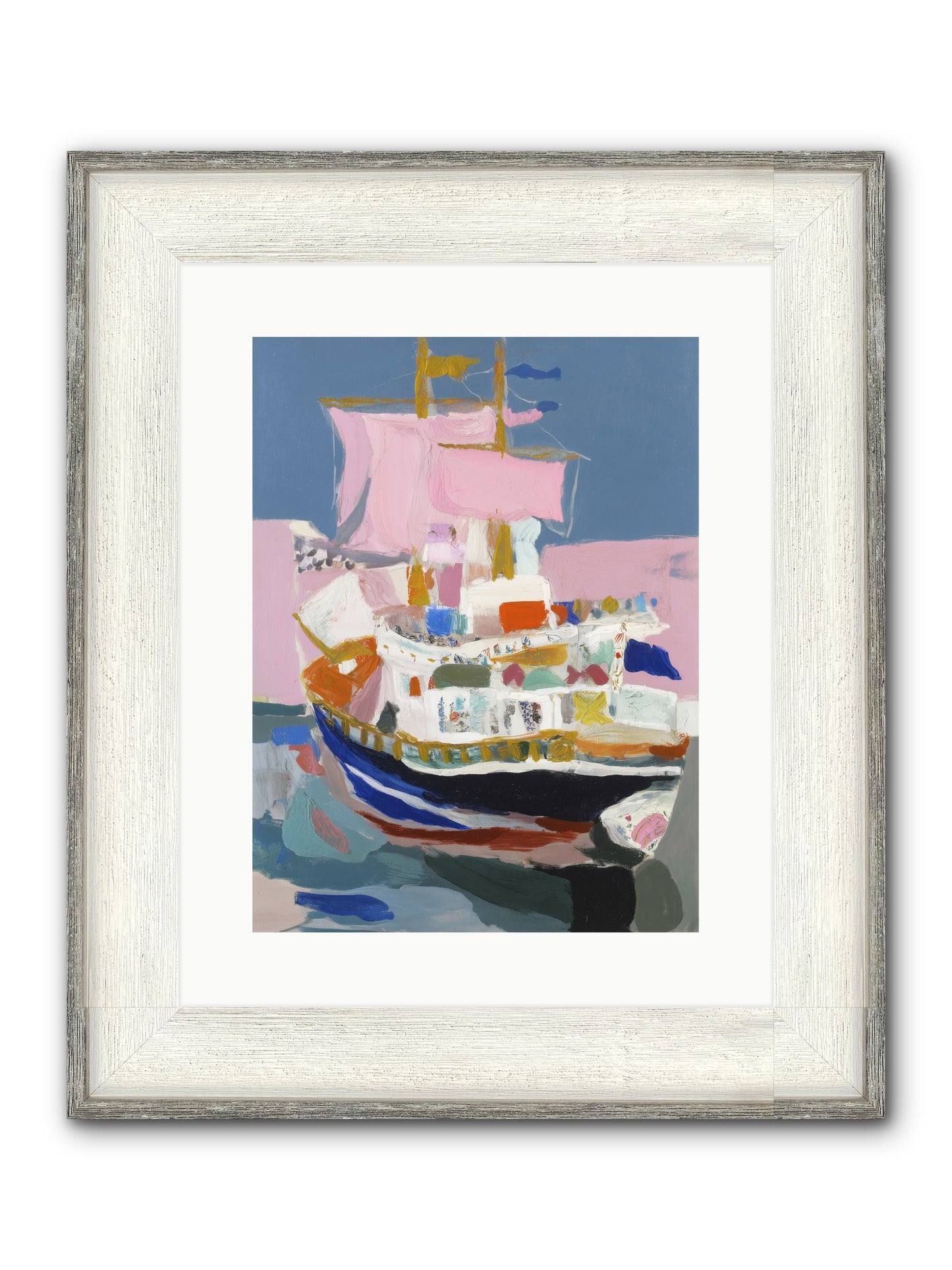 Endless Seas Framed Print - Driftwood White 12x16