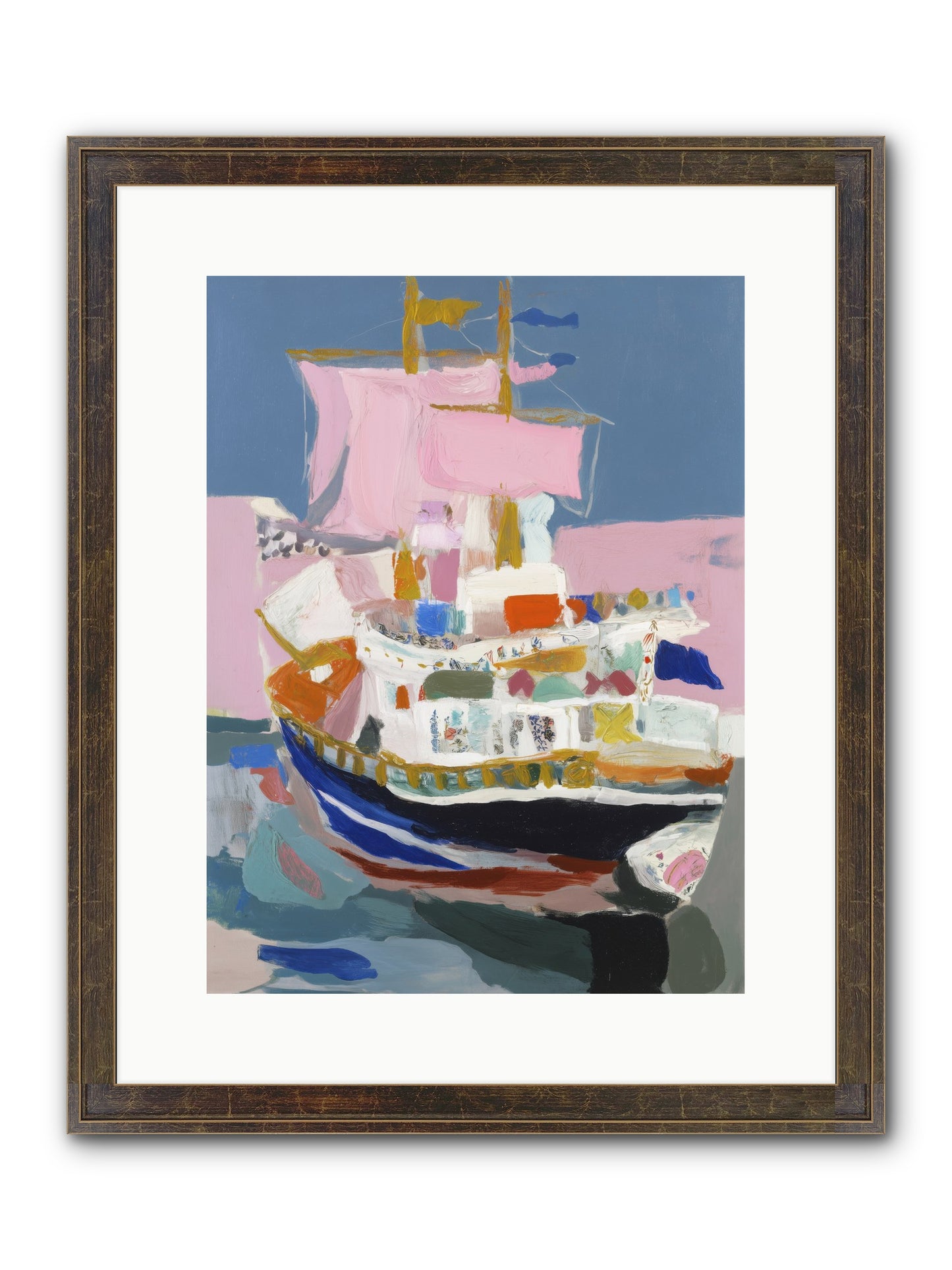 Endless Seas Framed Print - Slimwoods Black/Gold 12x16