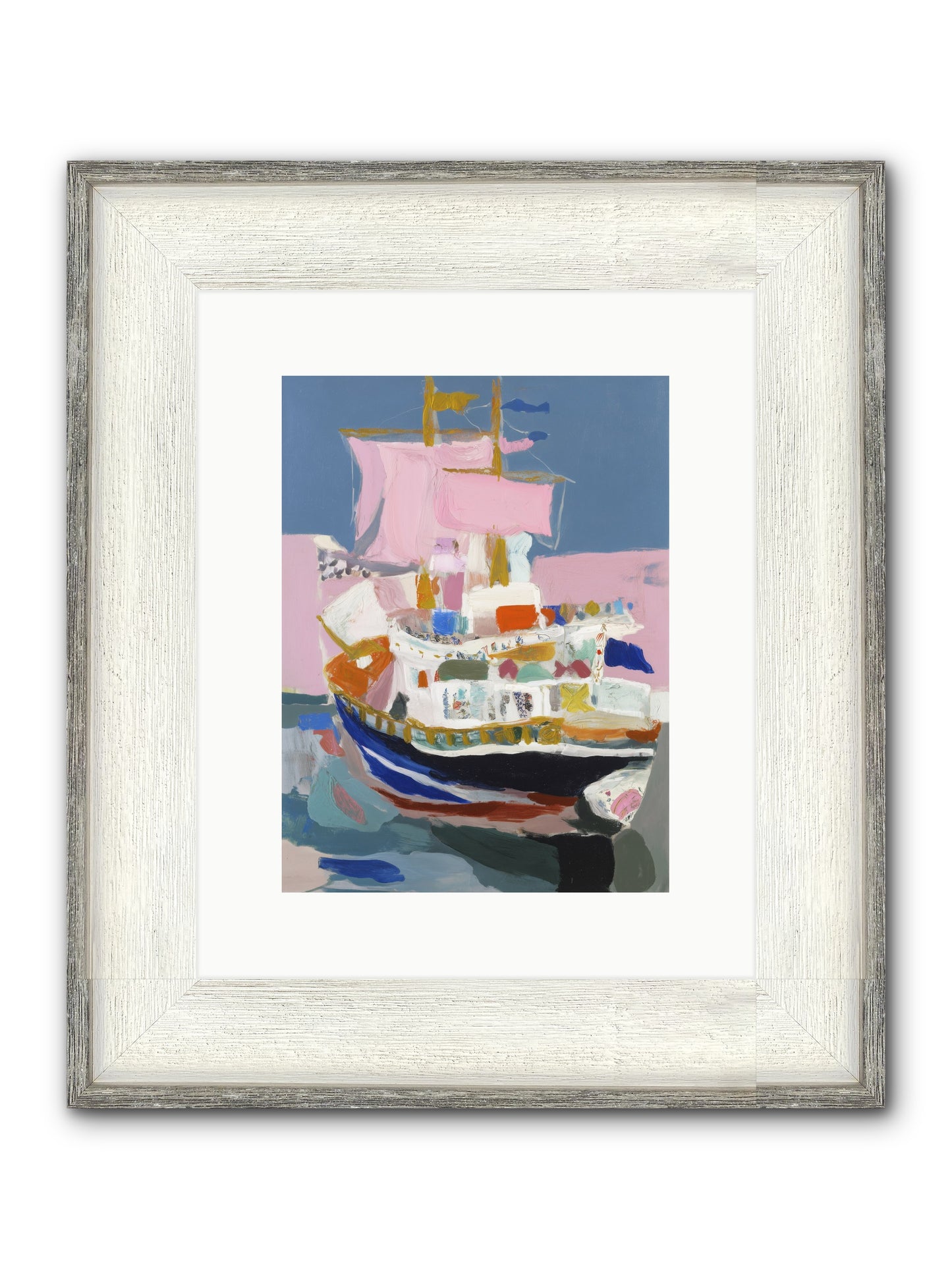 Endless Seas Framed Print - Driftwood White 9x12