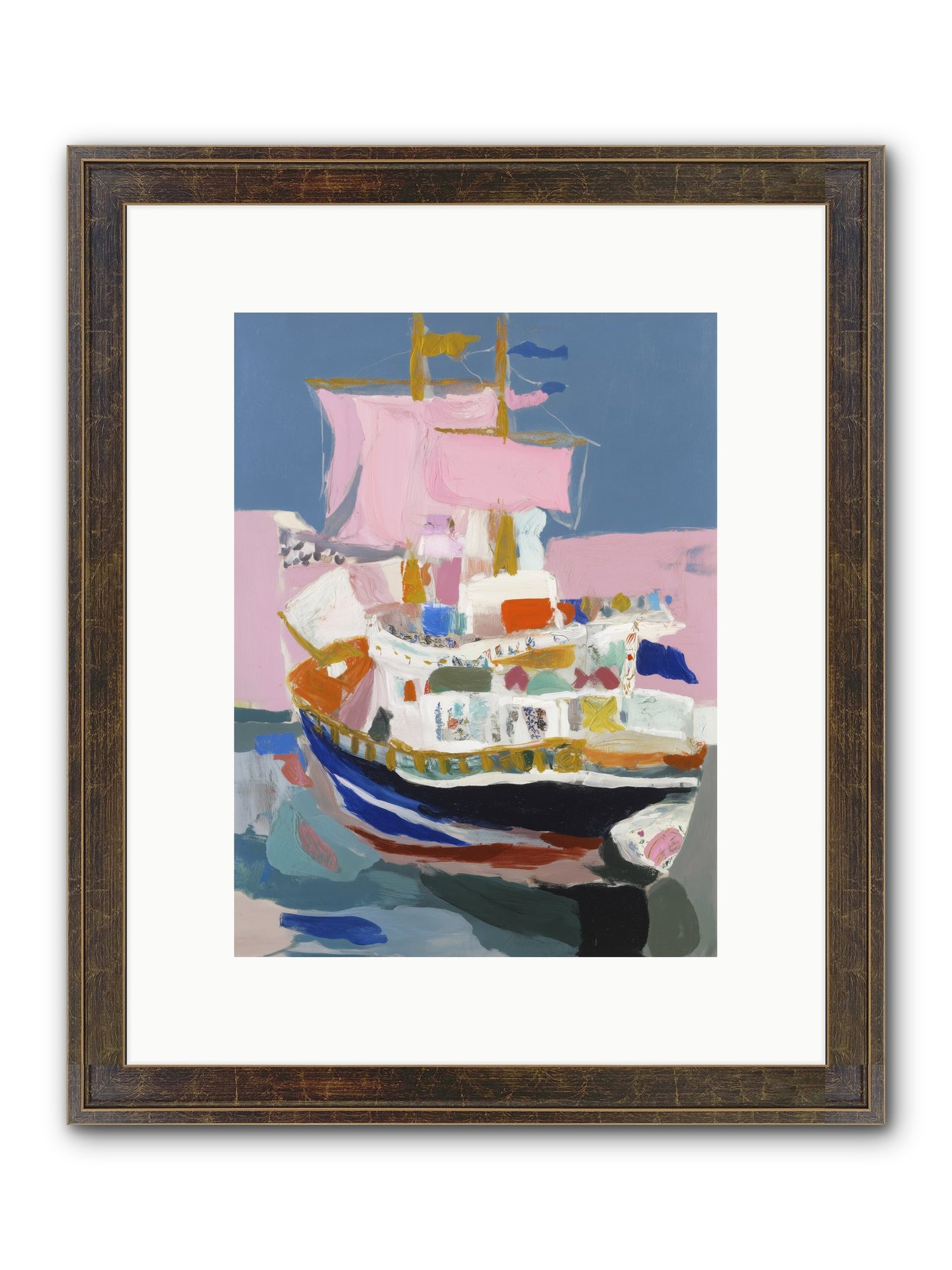 Endless Seas Framed Print - Slimwoods Black/Gold 9x12