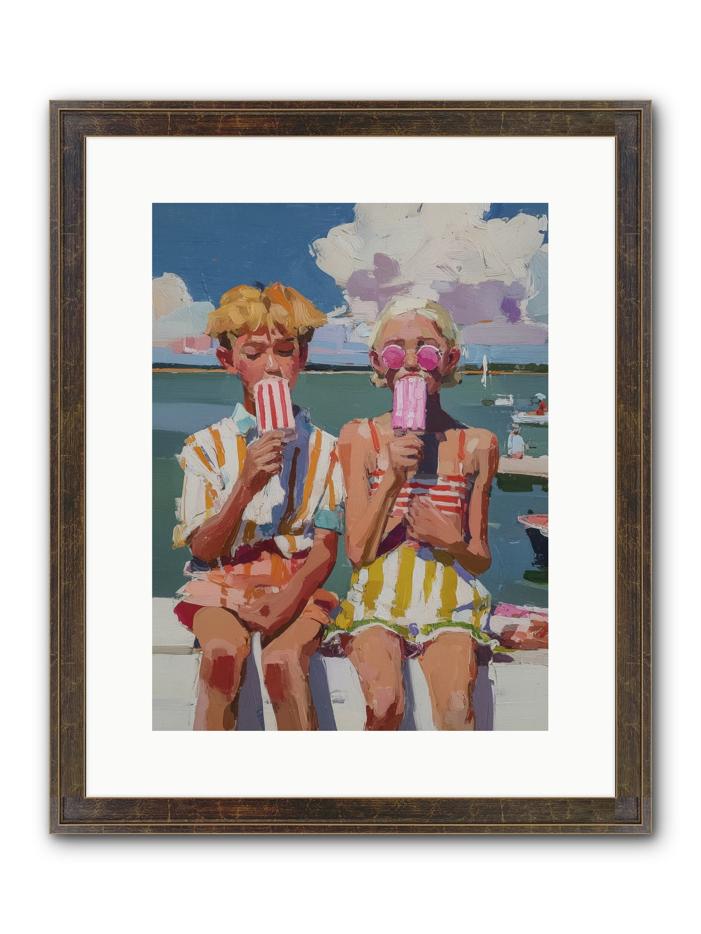 Endless Summer Framed Print - Slimwoods Black/Gold 12x16