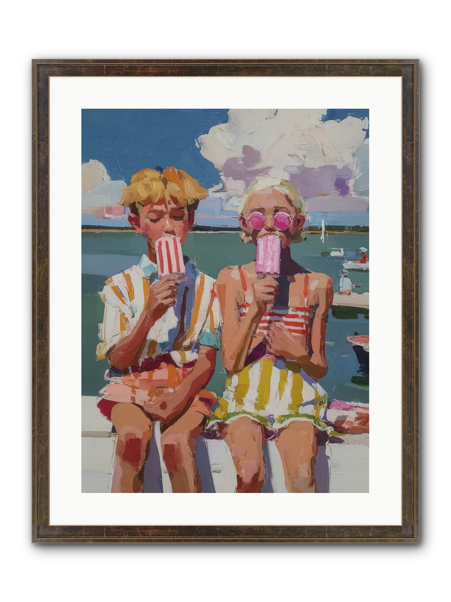 Endless Summer Framed Print - Slimwoods Black/Gold 18x24