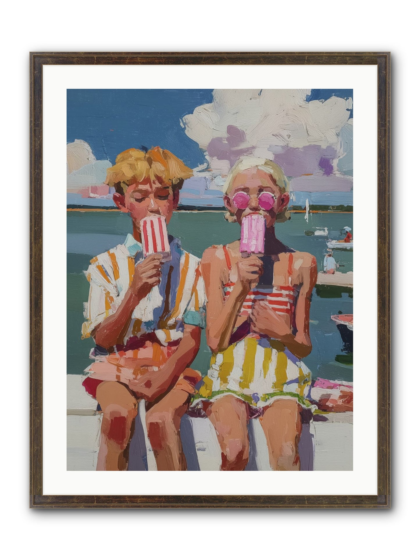 Endless Summer Framed Print - Slimwoods Black/Gold 24x32
