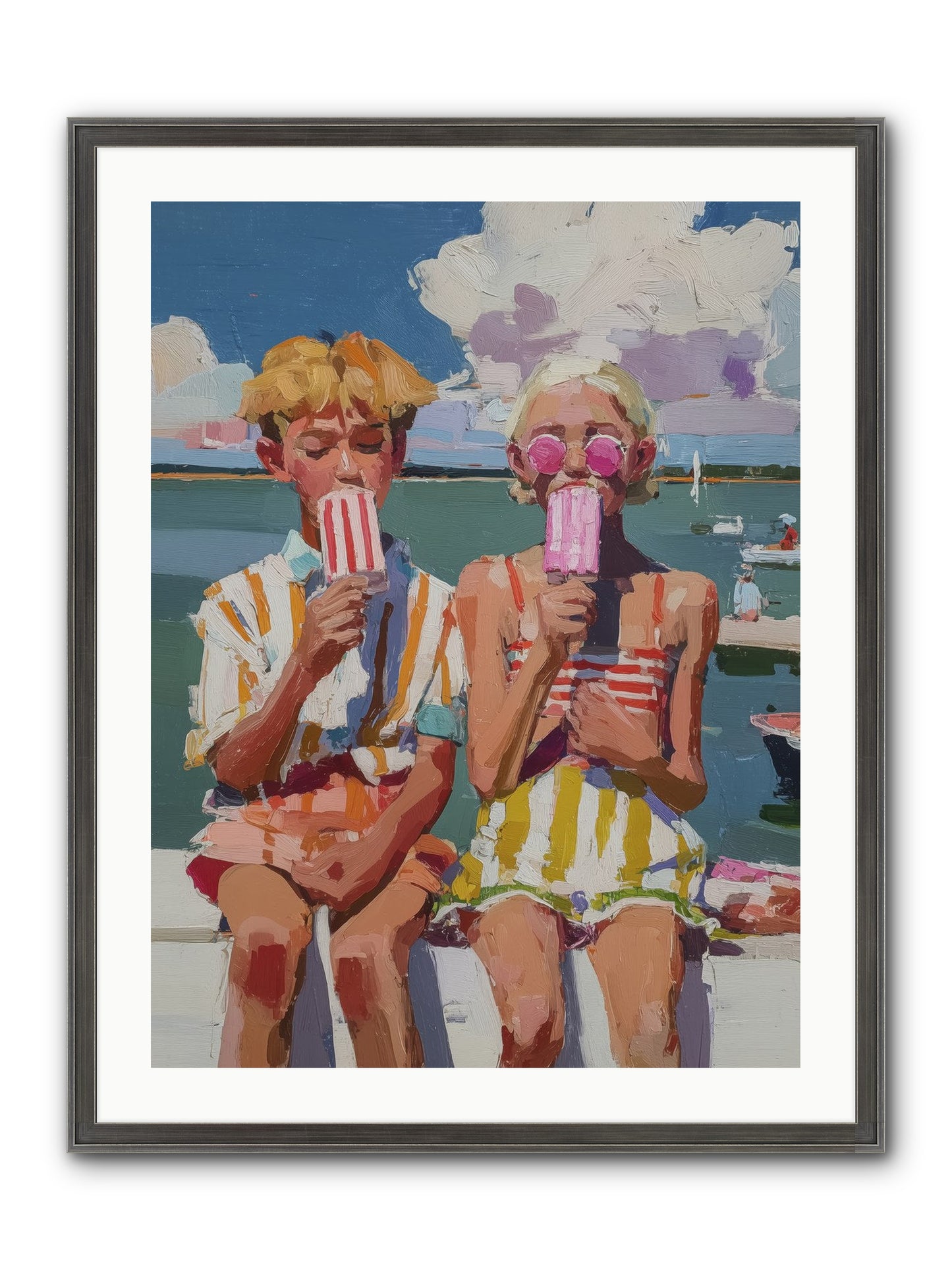 Endless Summer Framed Print - Slimwoods Black/Silver 24x32