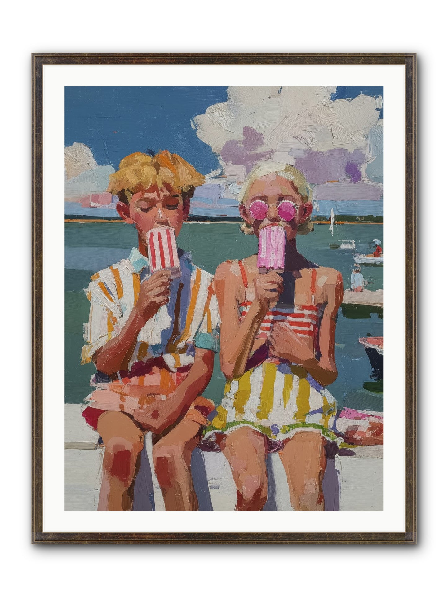 Endless Summer Framed Print - Slimwoods Black/Gold 30x40