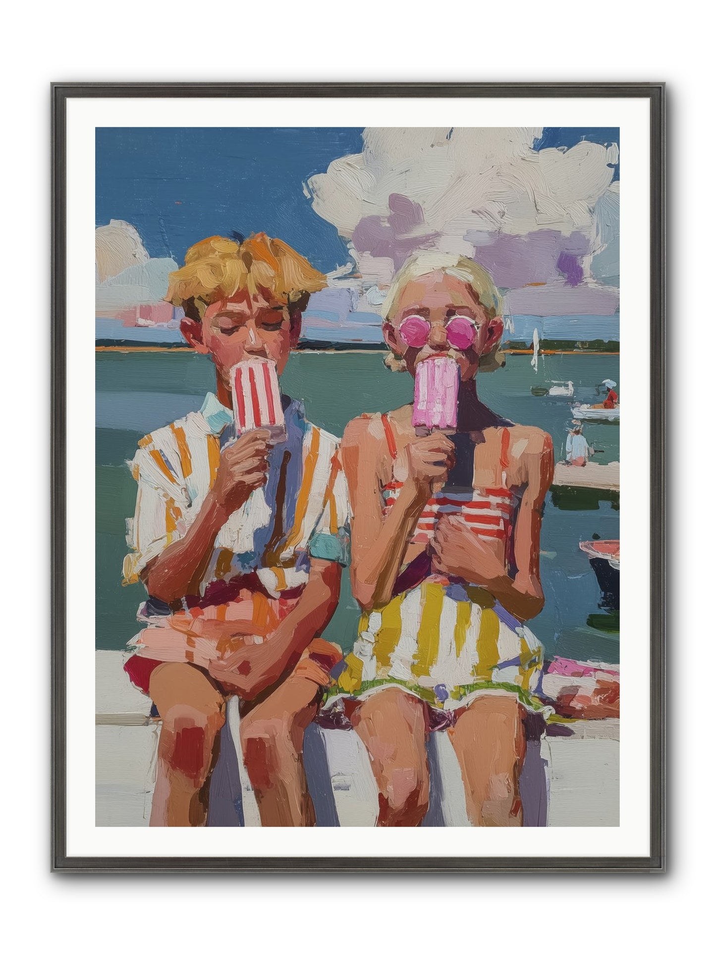 Endless Summer Framed Print - Slimwoods Black/Silver 36x48
