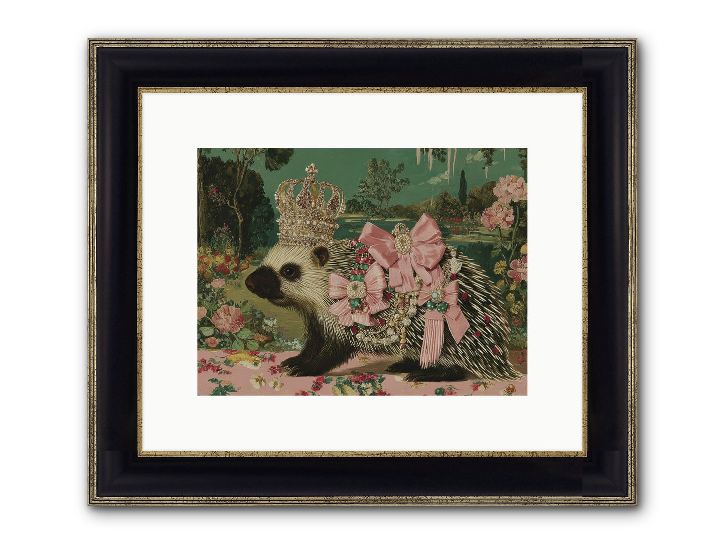 Endless Wanderings Beyond Framed Print - Black & Gold 12x9