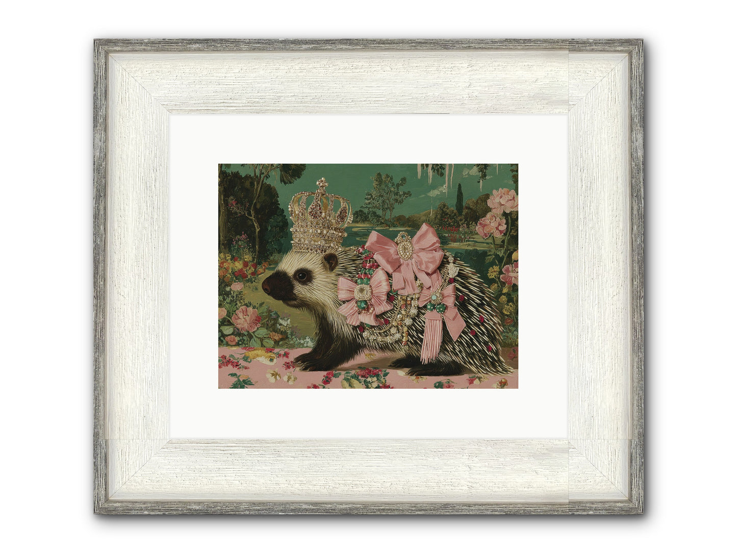 Endless Wanderings Beyond Framed Print - Driftwood White 12x9