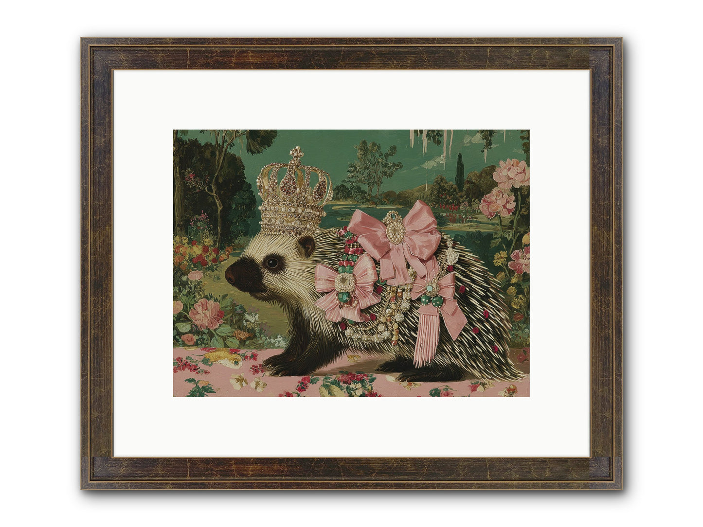 Endless Wanderings Beyond Framed Print - Slimwoods Black/Gold 12x9