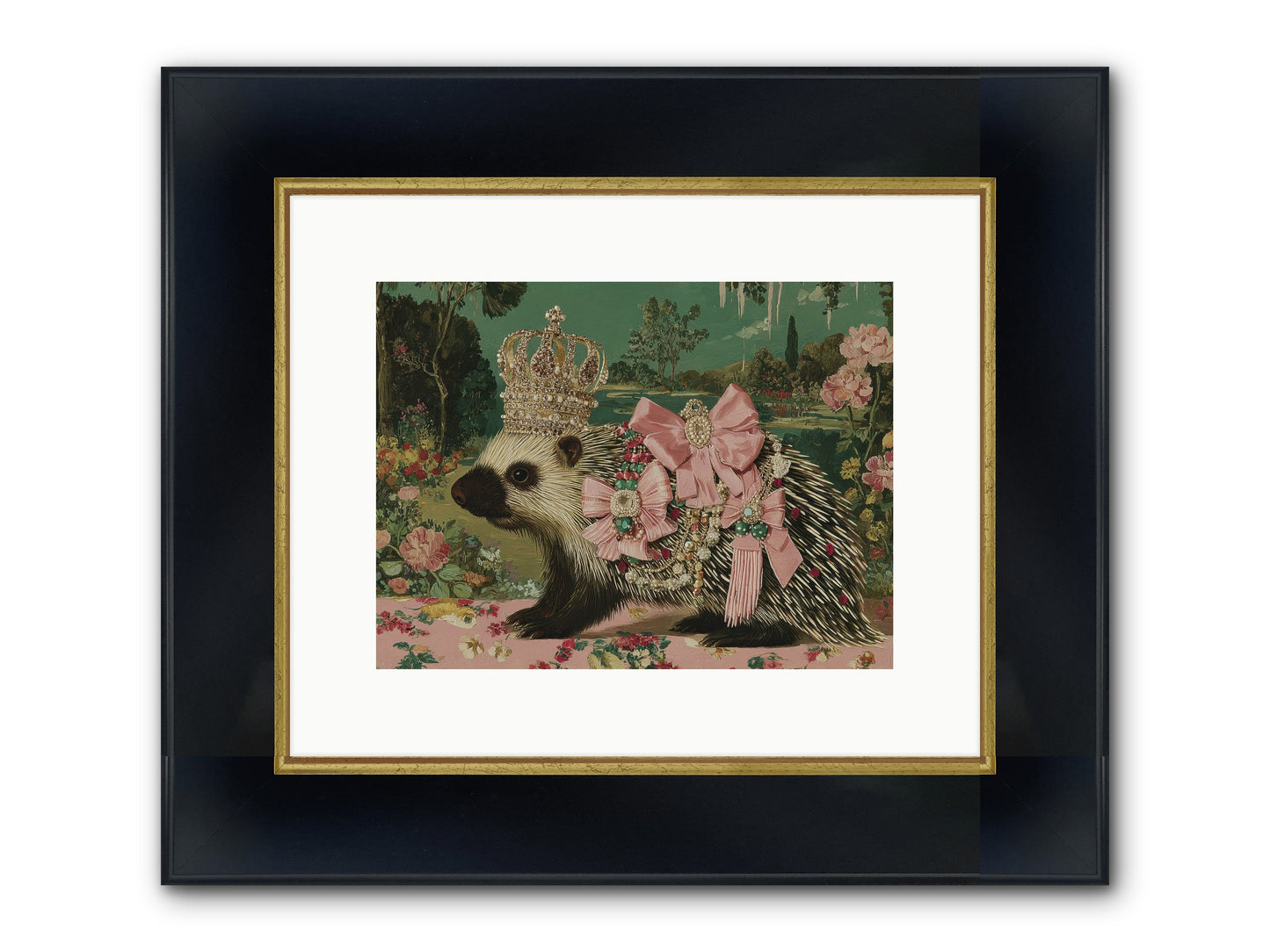 Endless Wanderings Beyond Framed Print - Wide Black w/Gold 12x9