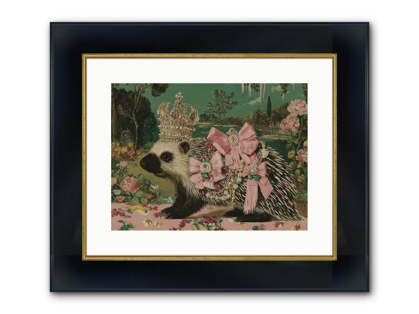Endless Wanderings Beyond Framed Print - Wide Black w/Gold 16x12
