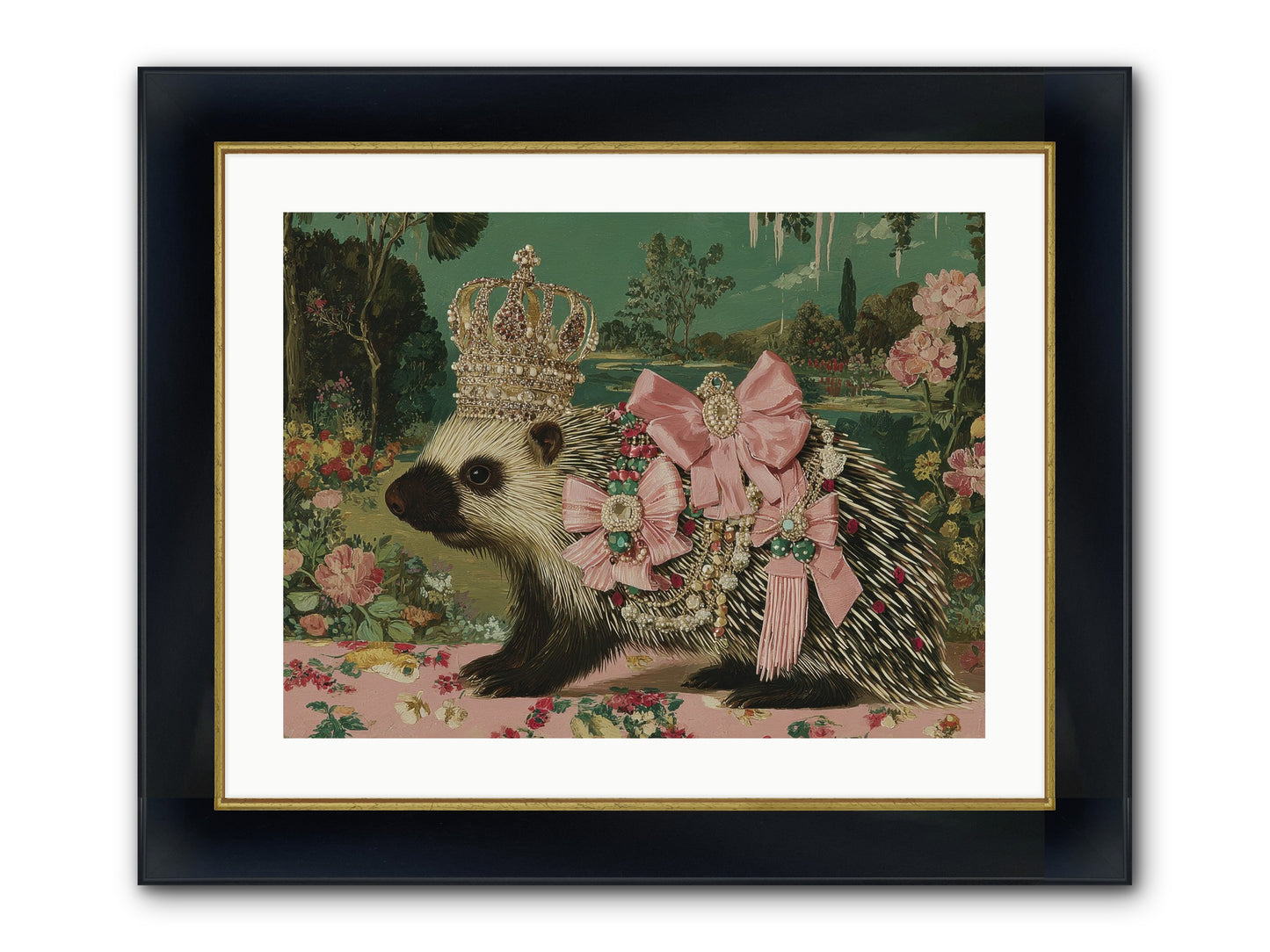 Endless Wanderings Beyond Framed Print - Wide Black w/Gold 24x18