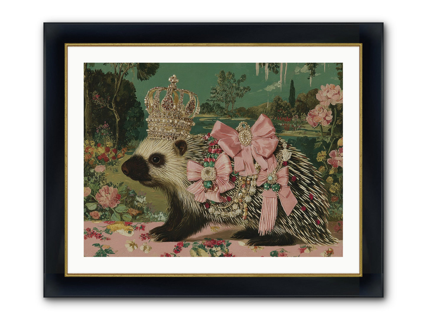 Endless Wanderings Beyond Framed Print - Wide Black w/Gold 32x24
