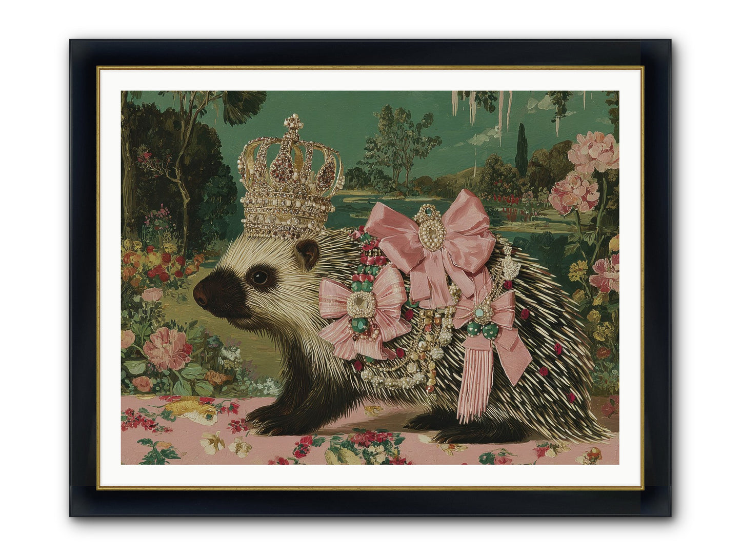 Endless Wanderings Beyond Framed Print - Wide Black w/Gold 48x36