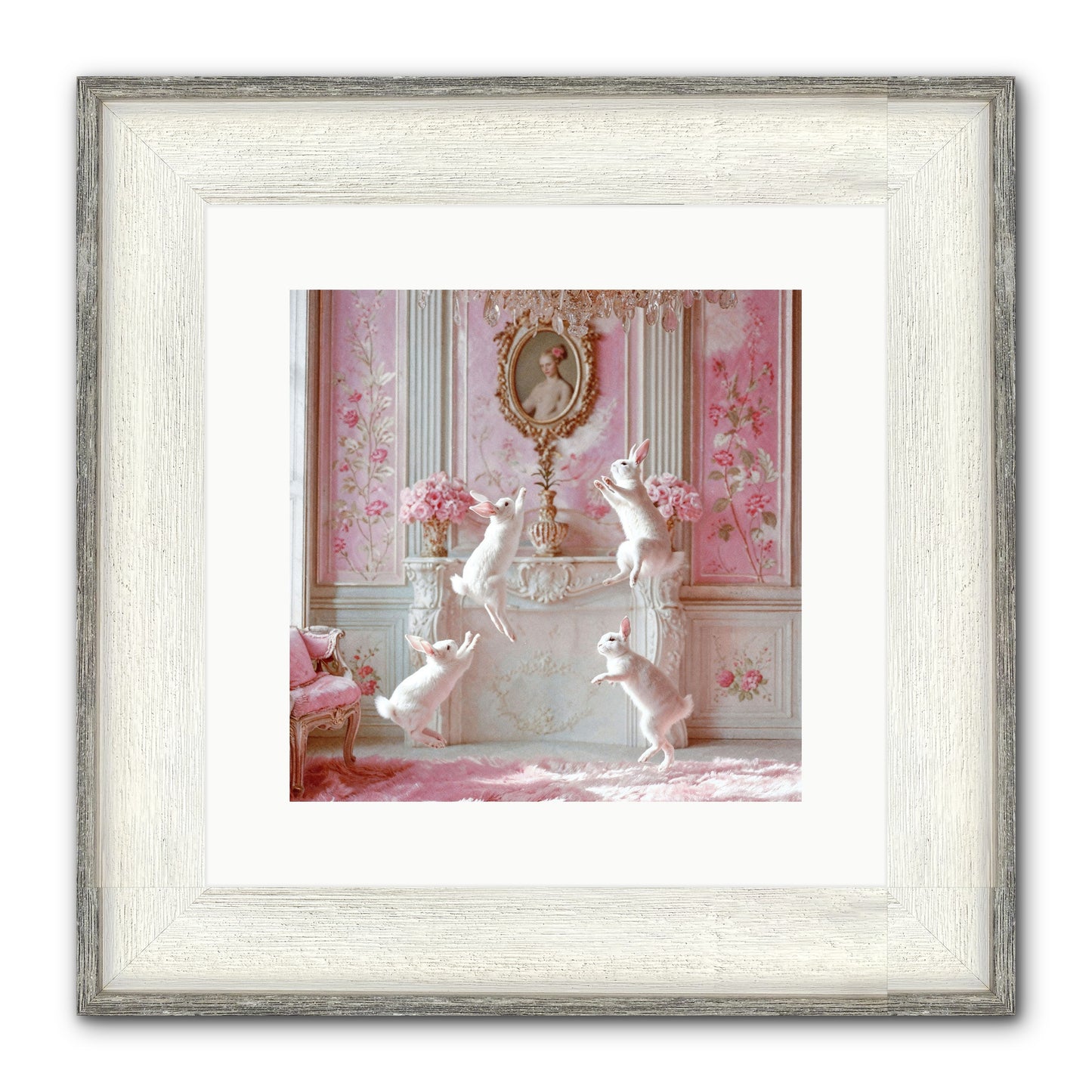 Endroit Heureux Framed Print - Driftwood White 12x12