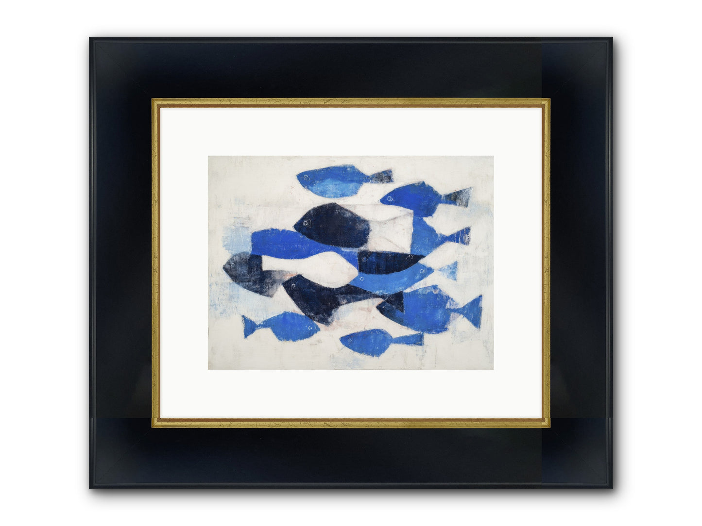 Enigma Framed Print - Wide Black w/Gold 12x9