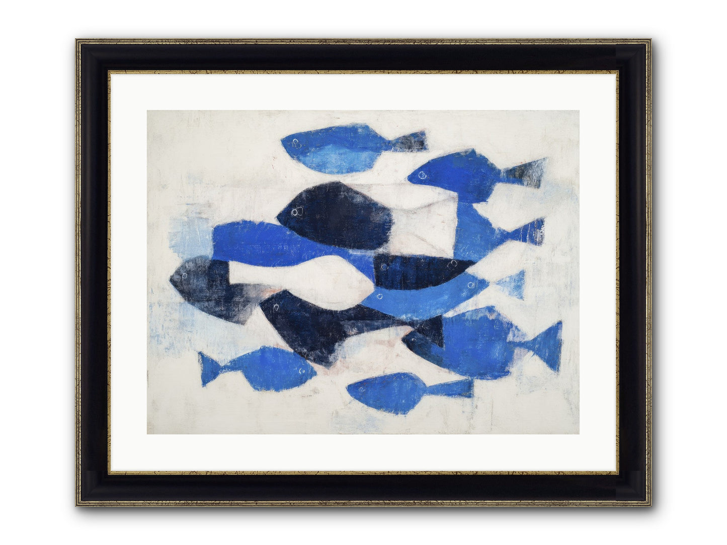 Enigma Framed Print - Black & Gold 24x18