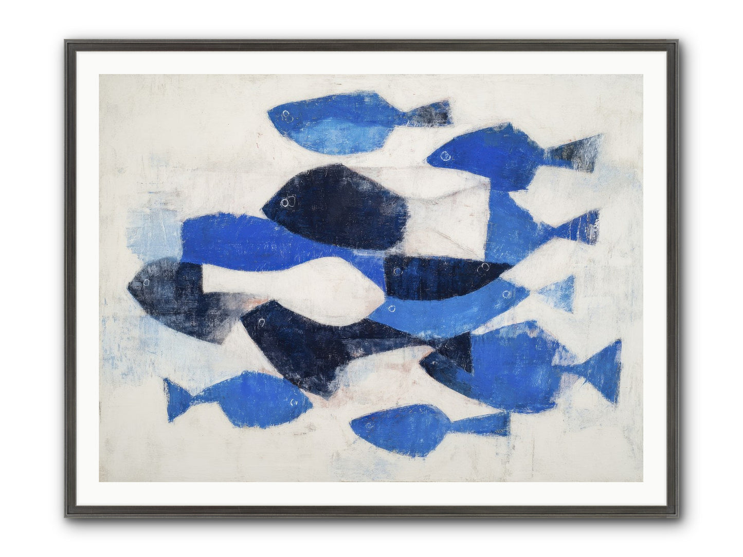 Enigma Framed Print - Slimwoods Black/Silver 48x36