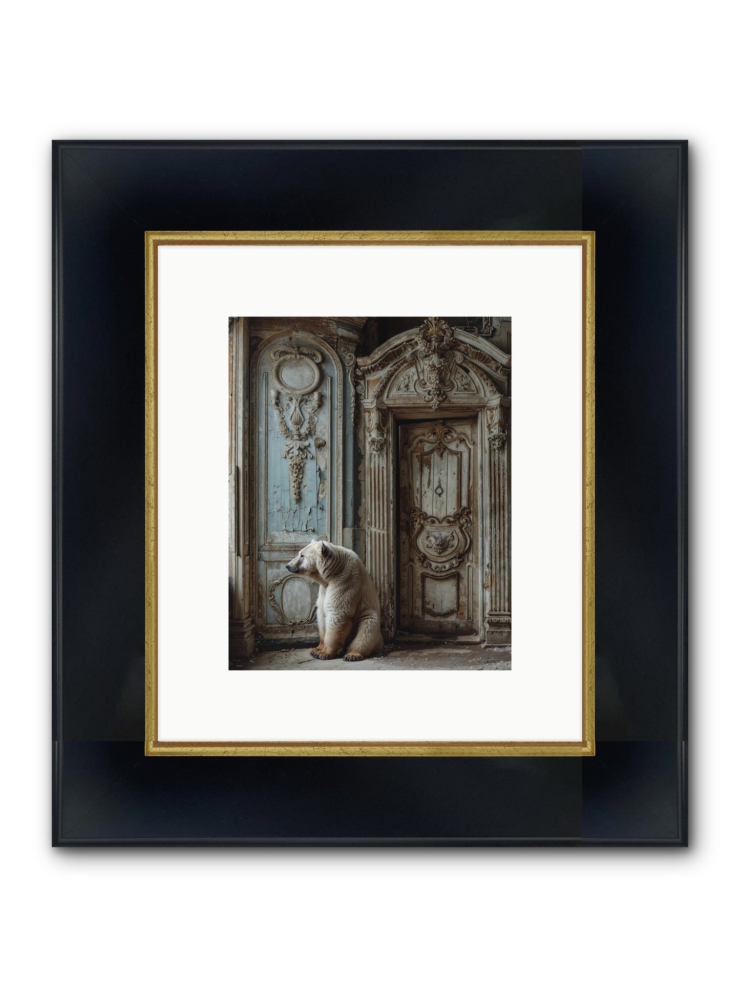 Entrance To Frost-Touched Kingdoms Framed Print - Wide Black w/Gold 8x10