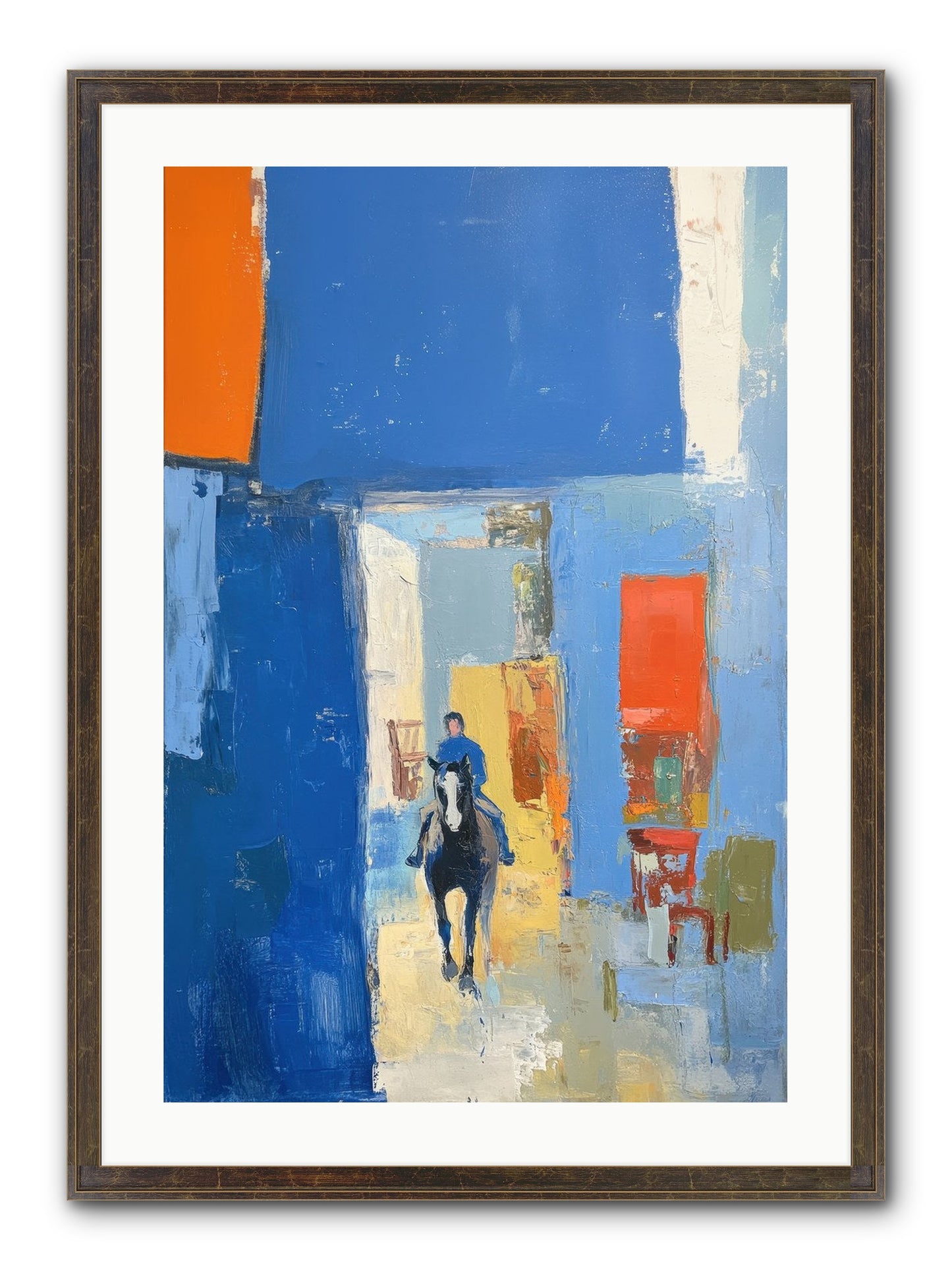 Equestrian Edge Framed Print - Slimwoods Black/Gold 20x30