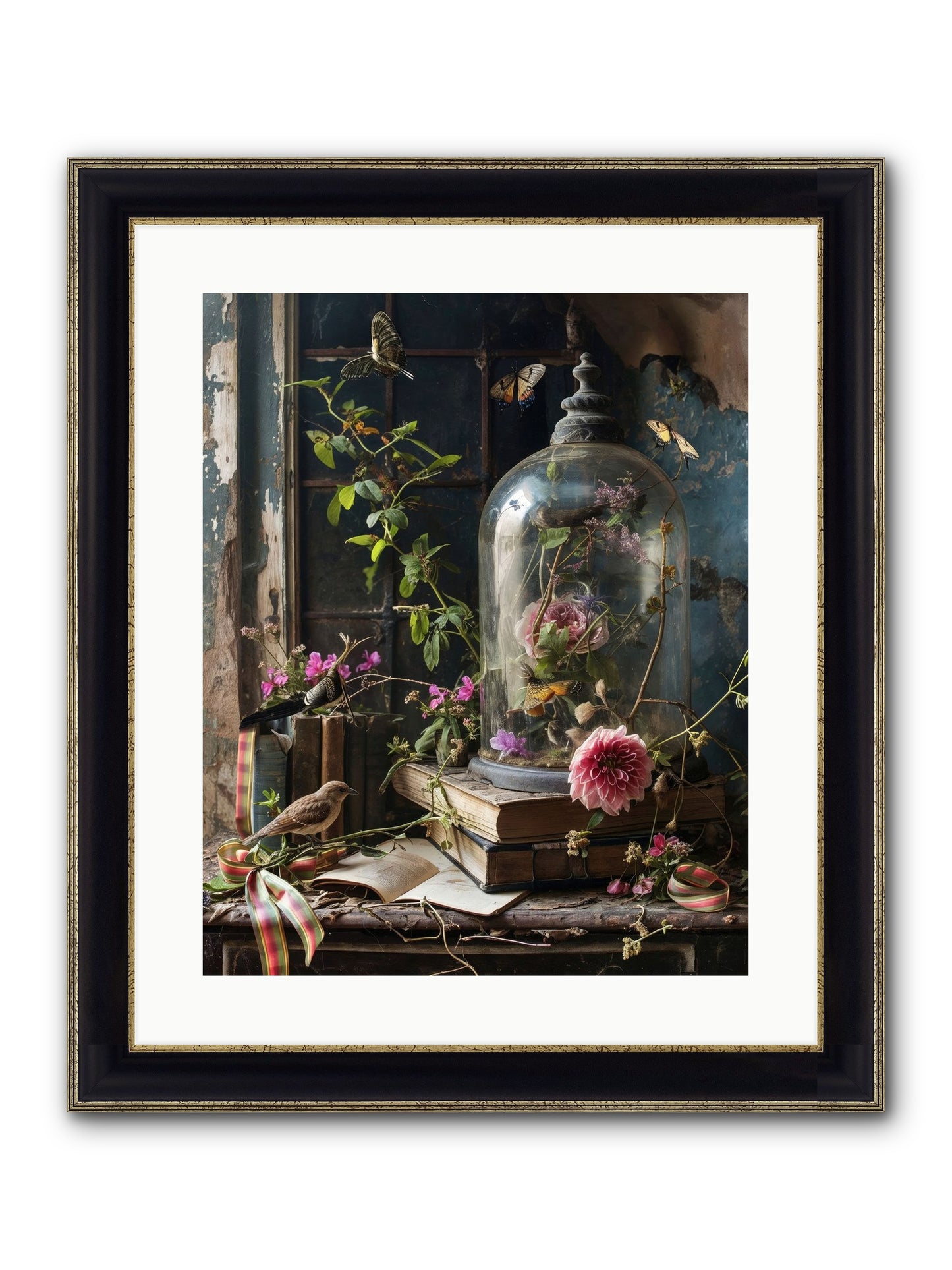 Especially Light Framed Print - Black & Gold 16x20